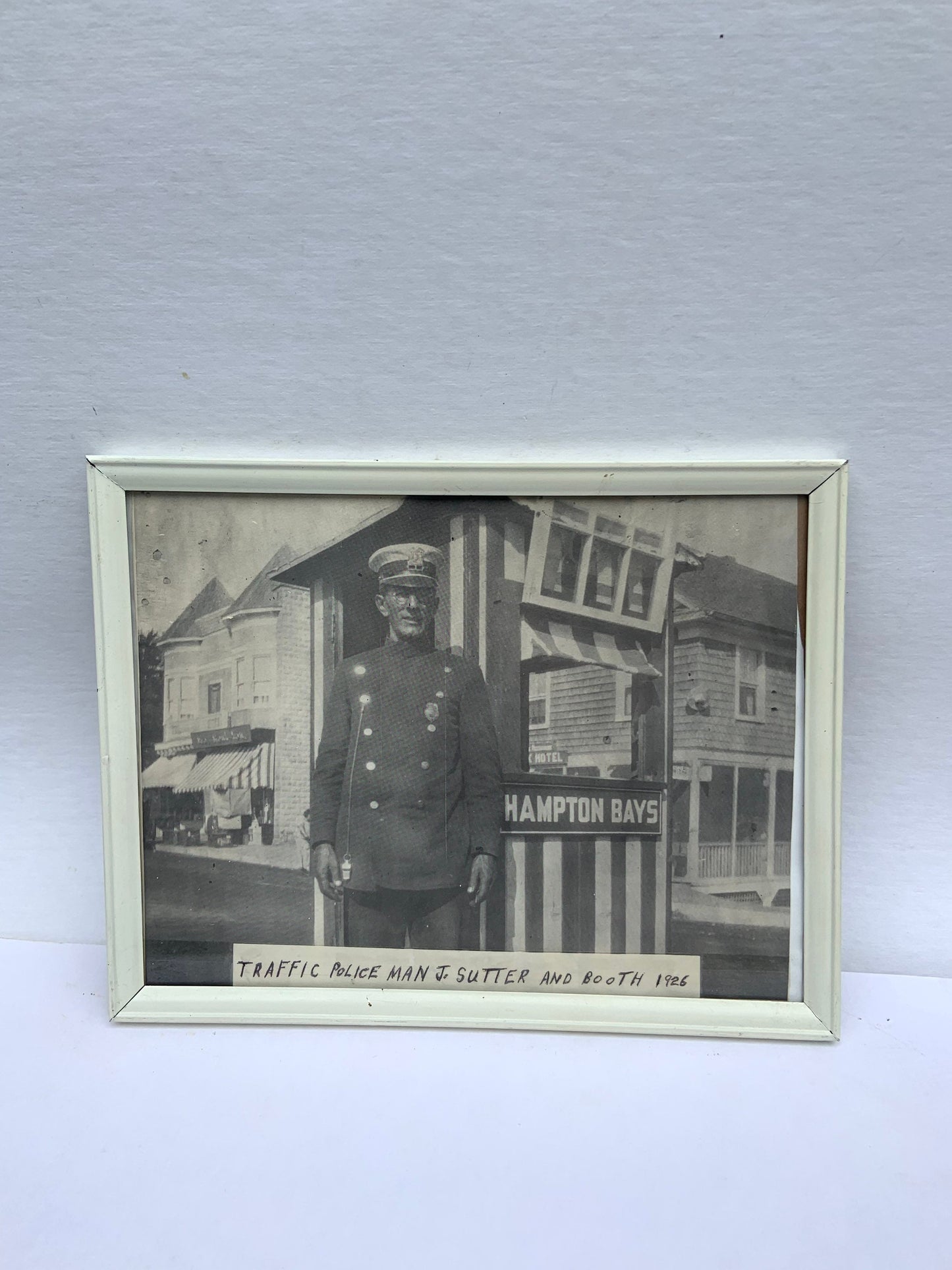 Traffic Police Photograph from 1926 featuring J. Sutter