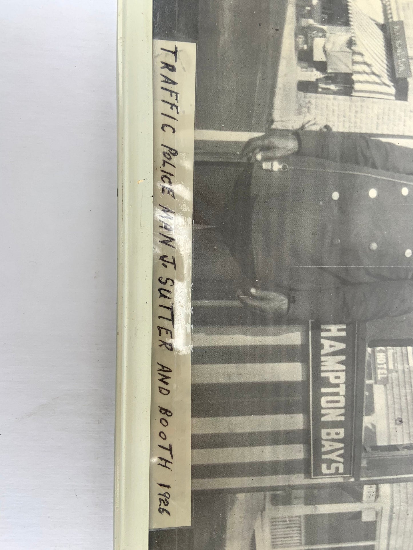 Traffic Police Photograph from 1926 featuring J. Sutter