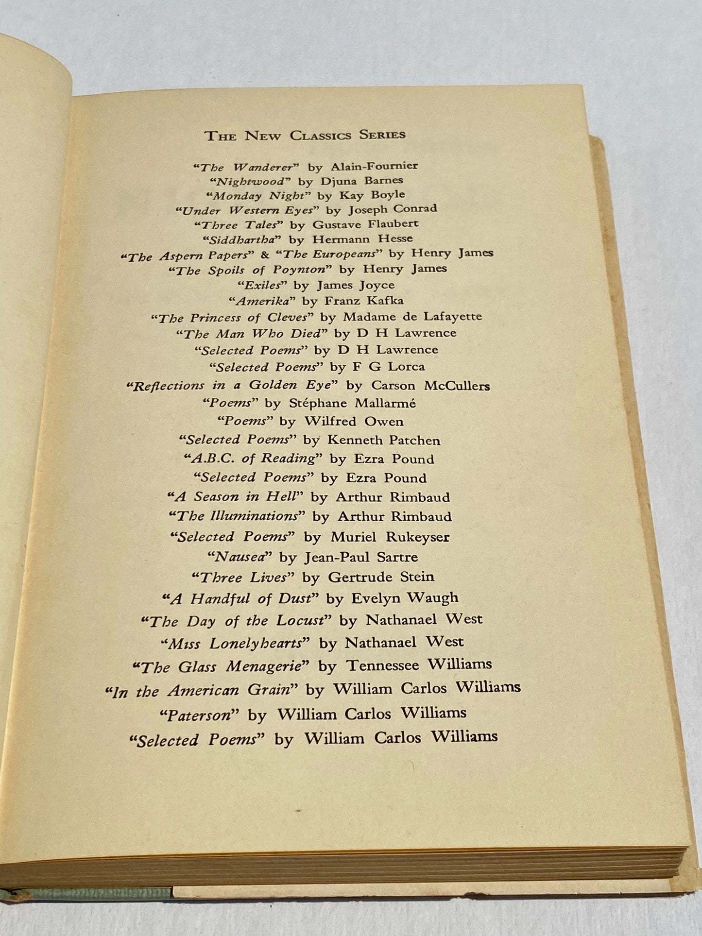 Vintage Nightwood by Djuna Barnes with and intro by T.S. Elliot