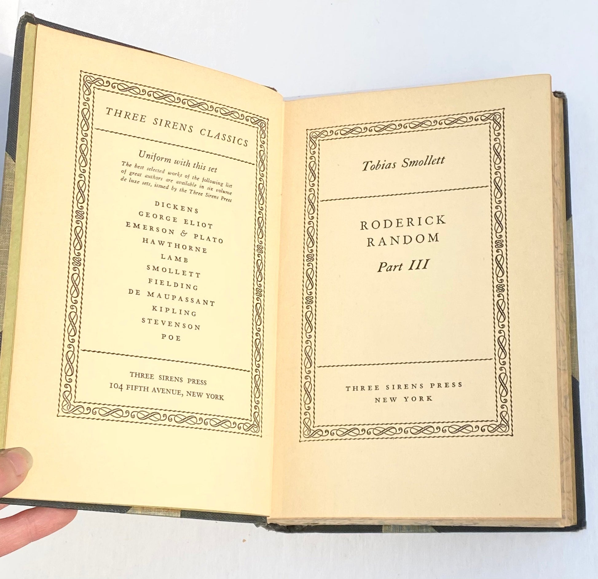 Antique Roderick Random Part III by Tobias George Smollett