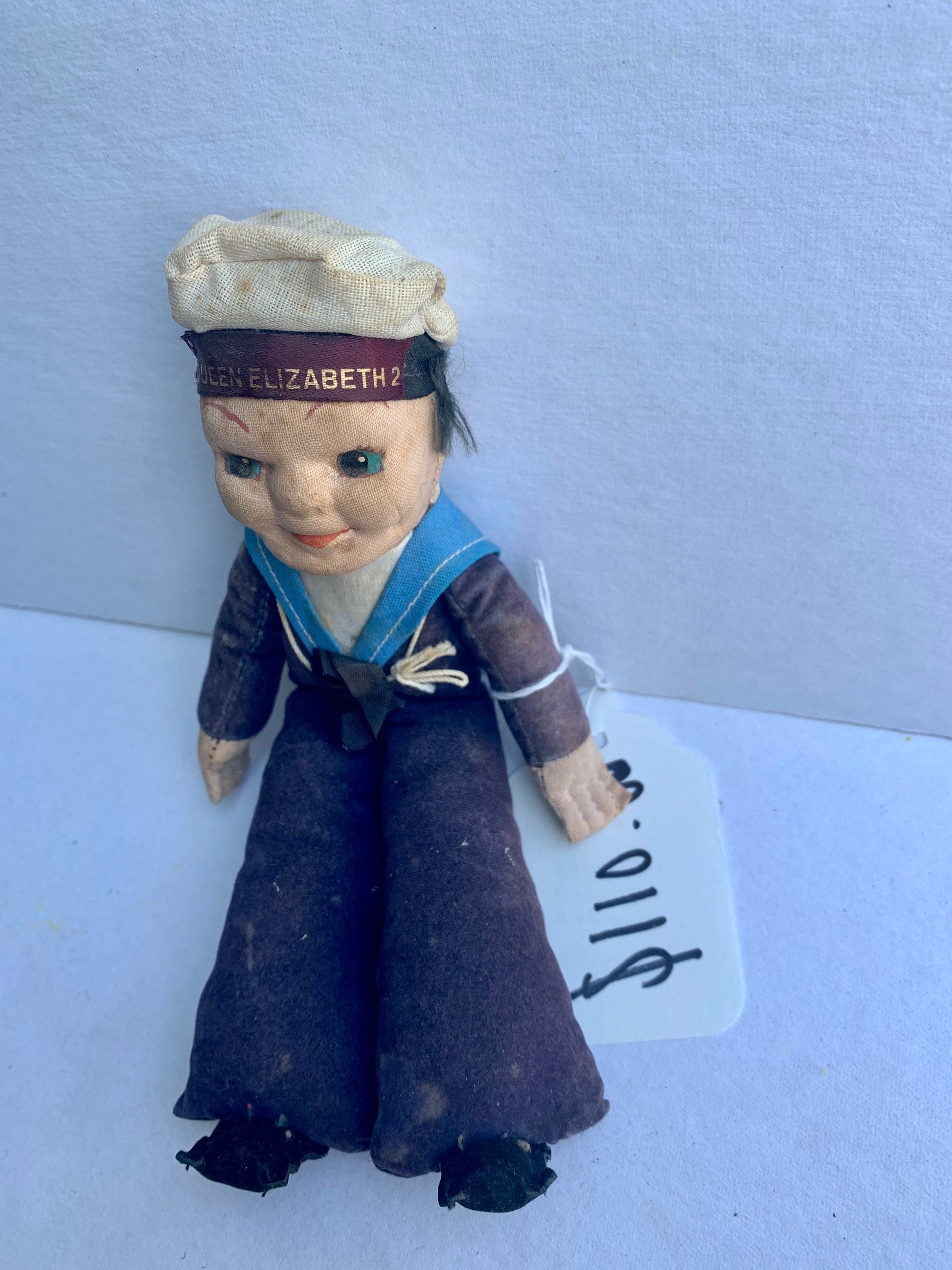 Vintage Queen Elizabeth Sailor Doll