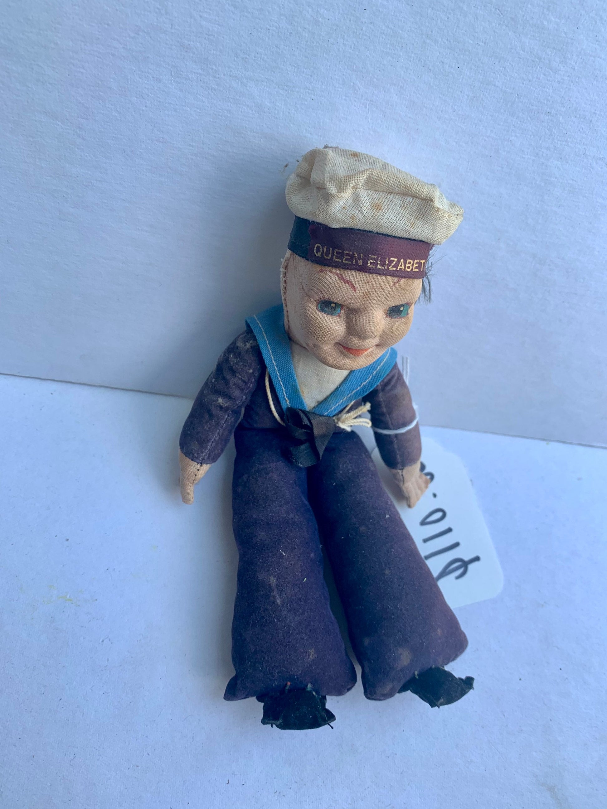 Vintage Queen Elizabeth Sailor Doll