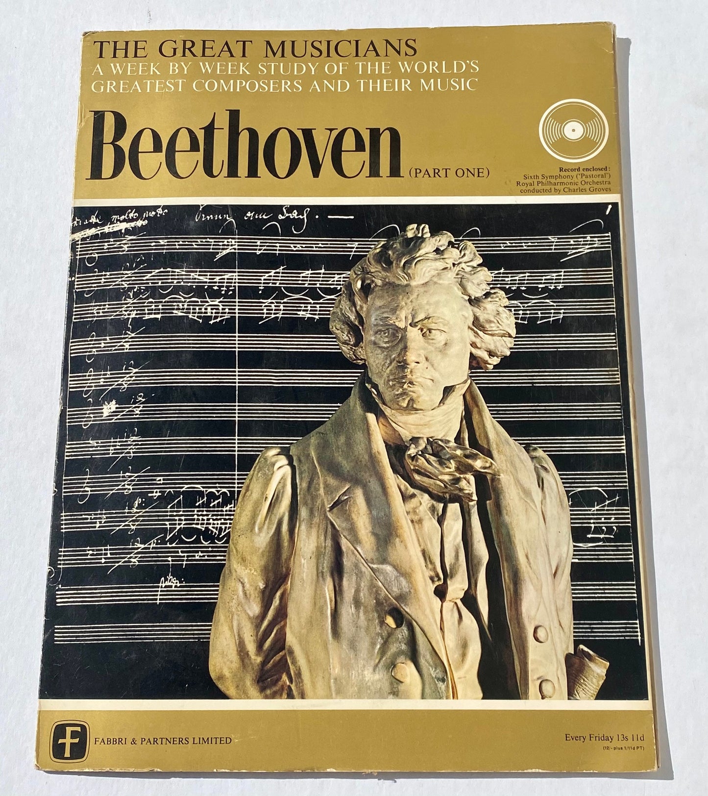 Beethoven Part 1 The Great Musicians Study of Music enclosed with Record