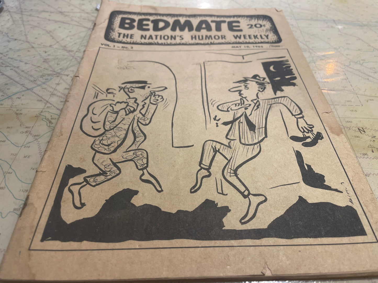 Vintage Bedmate Humor Weekly Magazine, Collector's Edition, Rare Satirical Publication, Comedy Enthusiast Gift