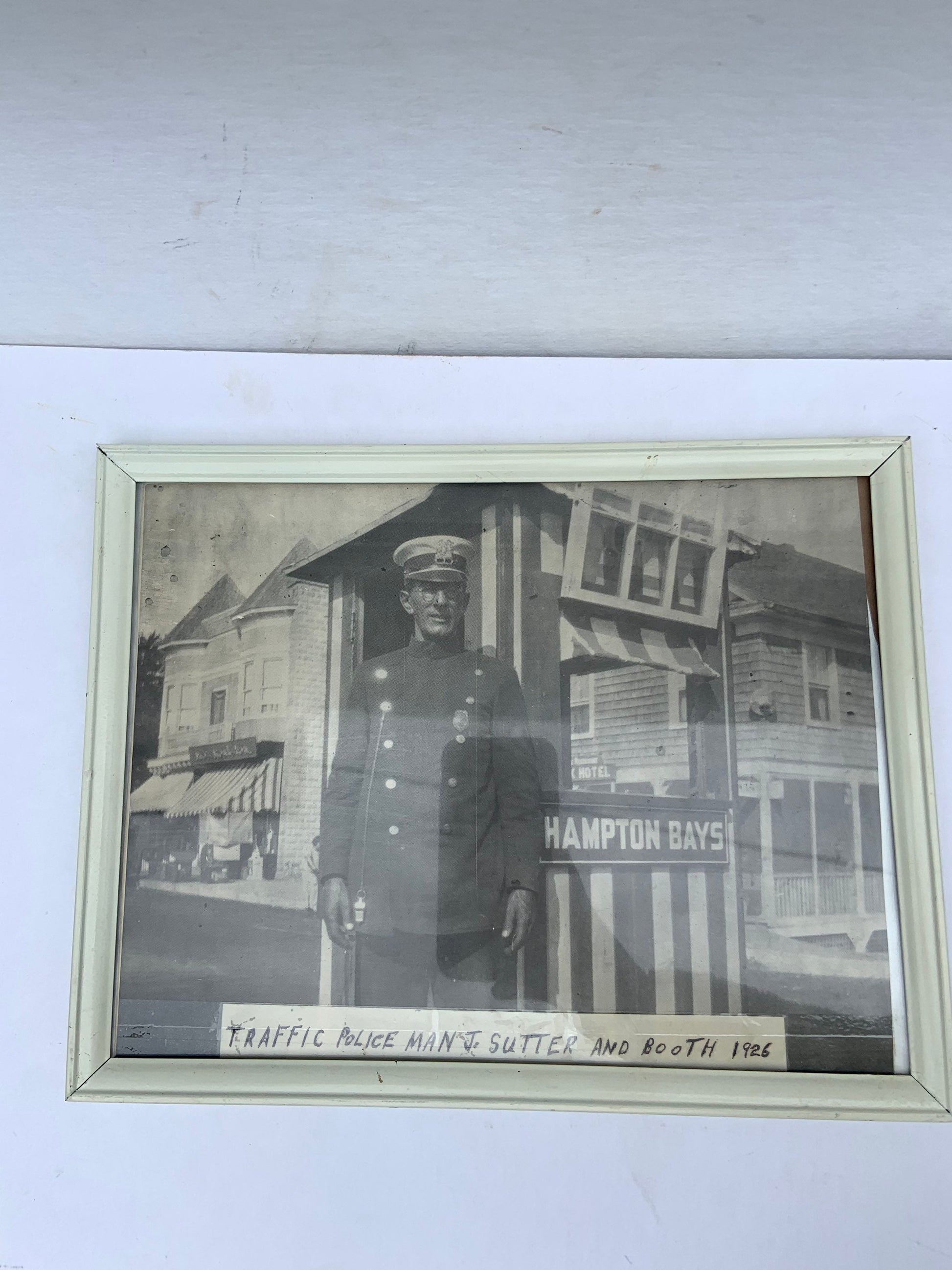 Traffic Police Photograph from 1926 featuring J. Sutter