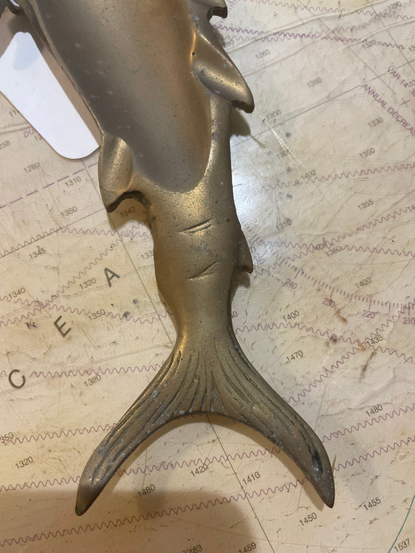 Vintage Brass Marlin Figurine