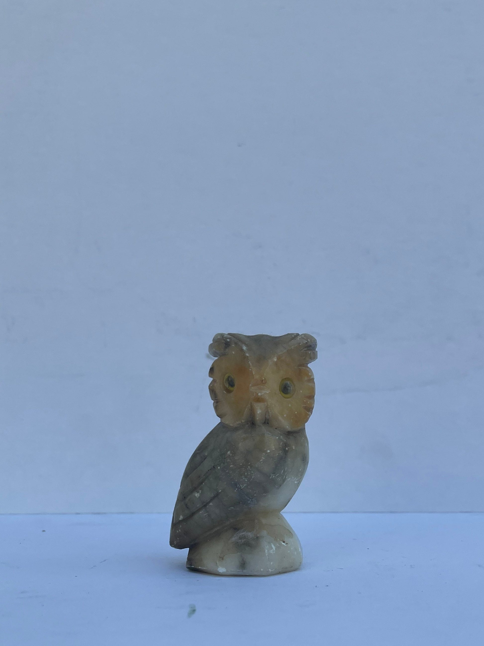 Vintage Marble Owl