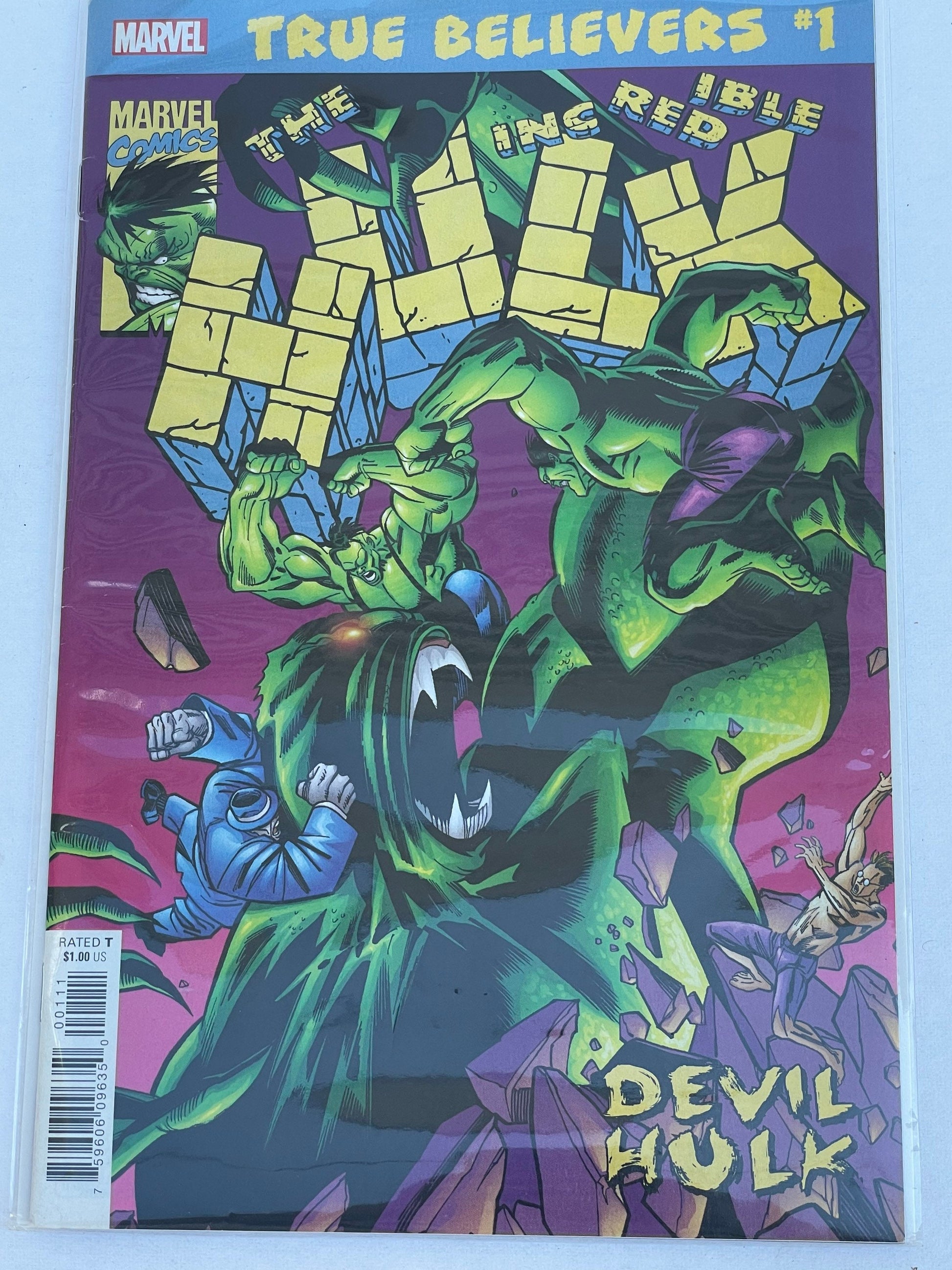 The Incredible Hulk Comic Devil Hulk Edition, Marvel Superhero Collector Gift, Comic Book Collection, Marvel Fan Gift