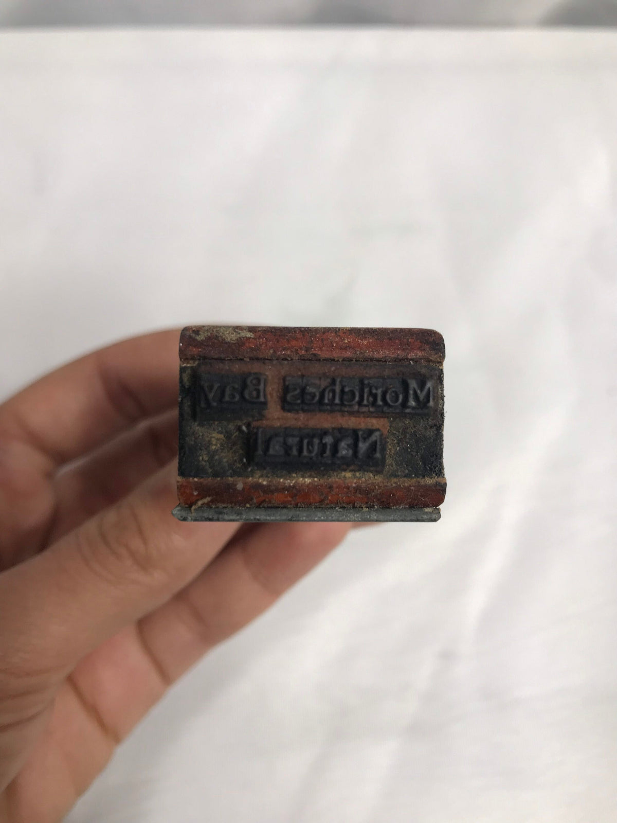 Vintage Moriches Bay Natural Rubber Stamp