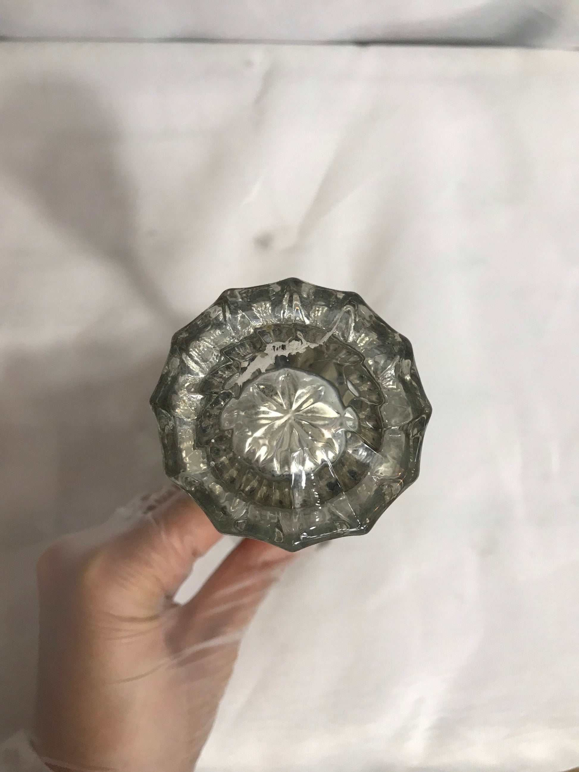 Fluted Glass Door Knobs | Pair | Home Decor