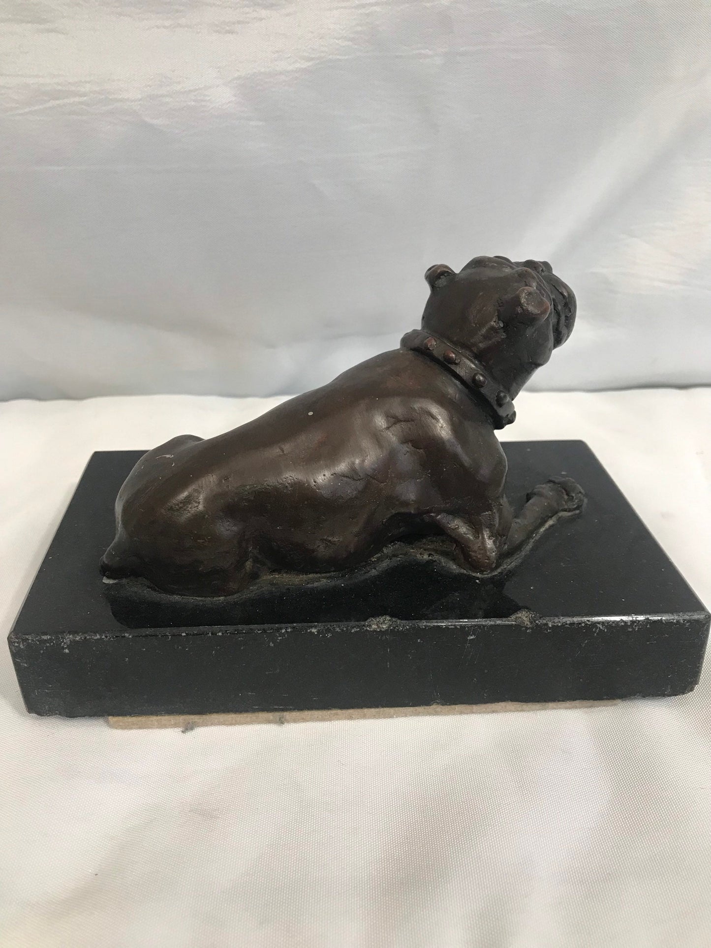 Vintage Bronze Bulldog Figurine | Home and Office Decor