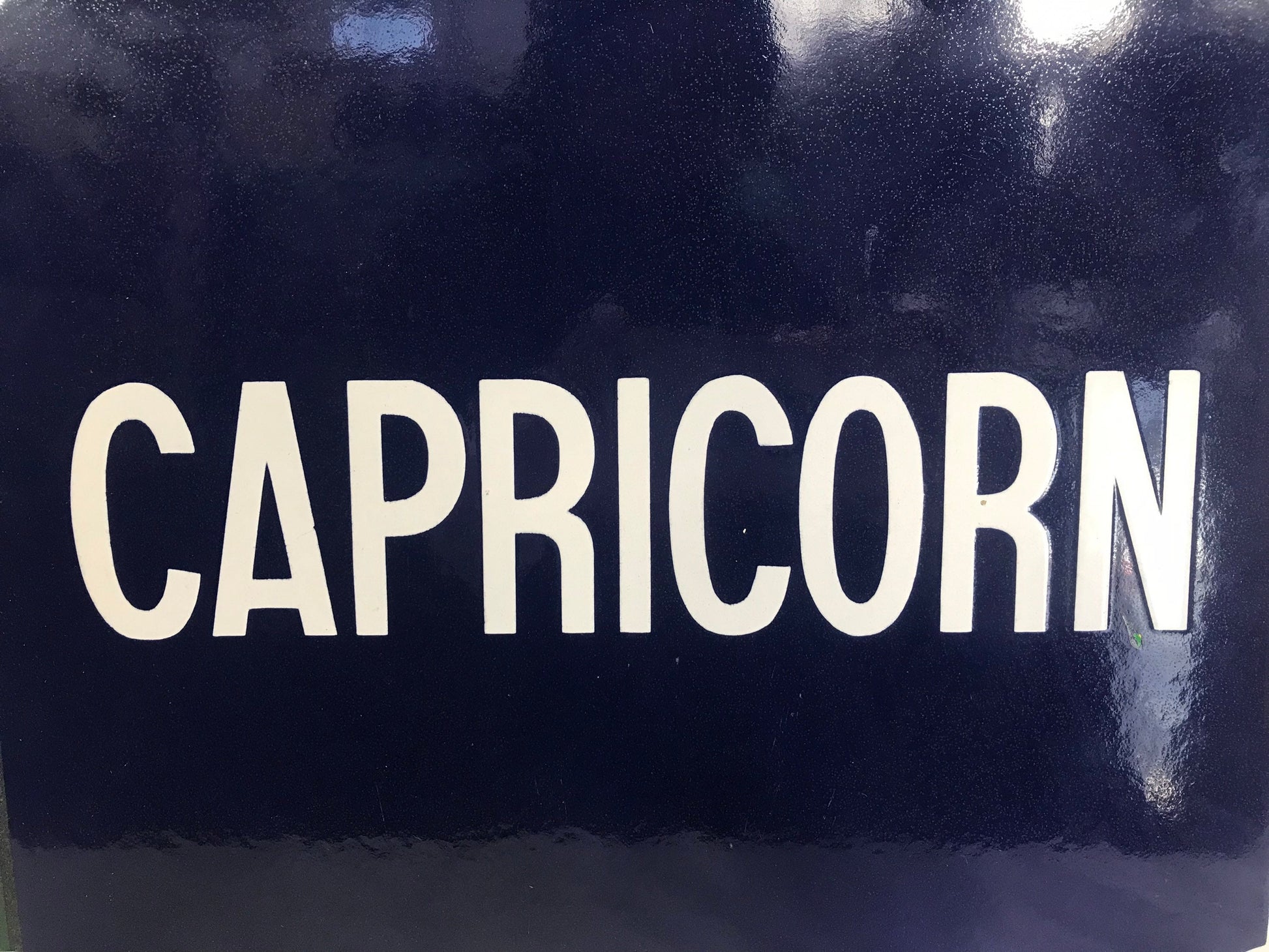 french capricorn street sign