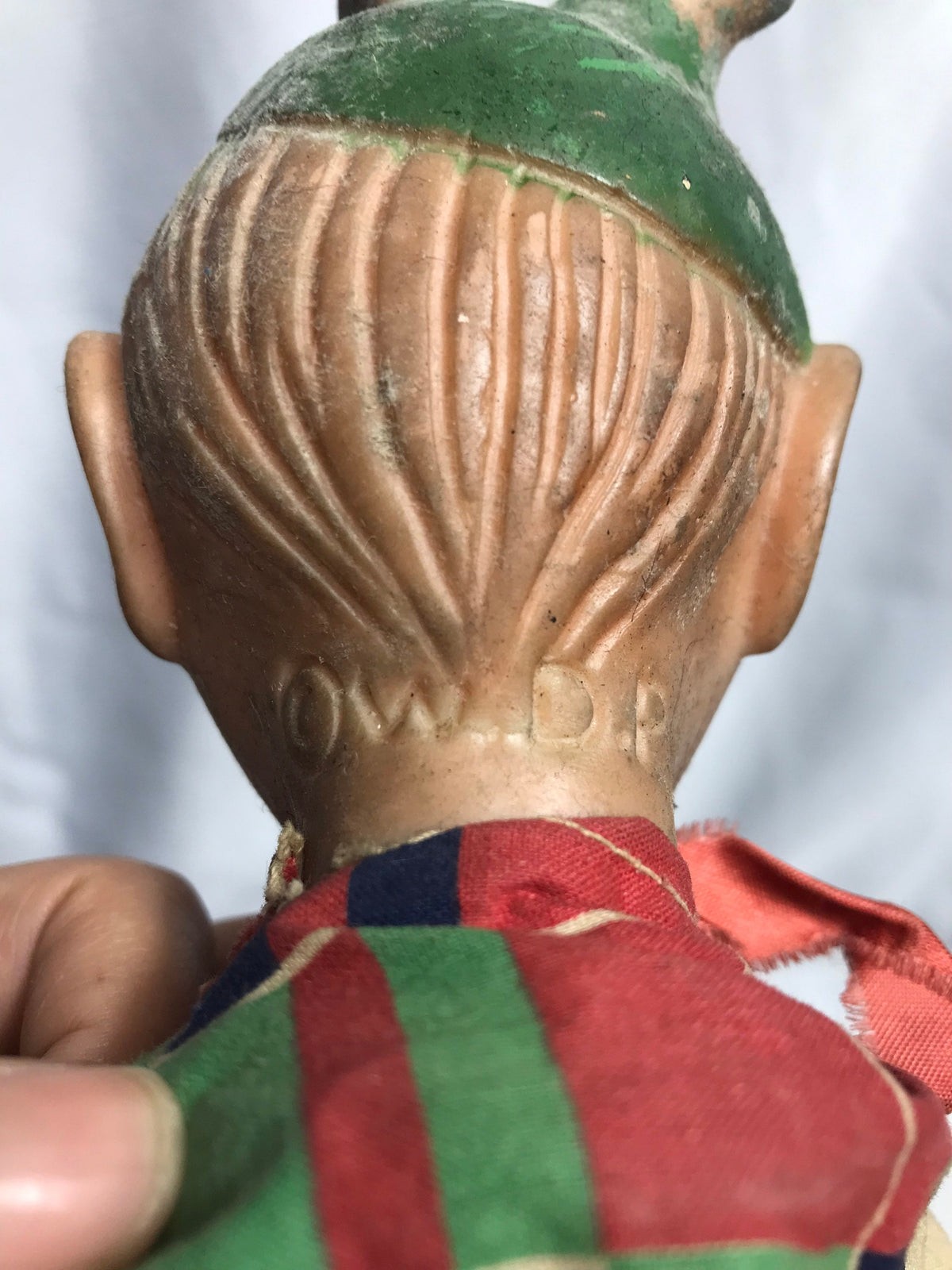 Vintage RARE Peter Pan Head Hand Puppet - Disney MFG Cloth Body Vinyl - Walt Disney Productions