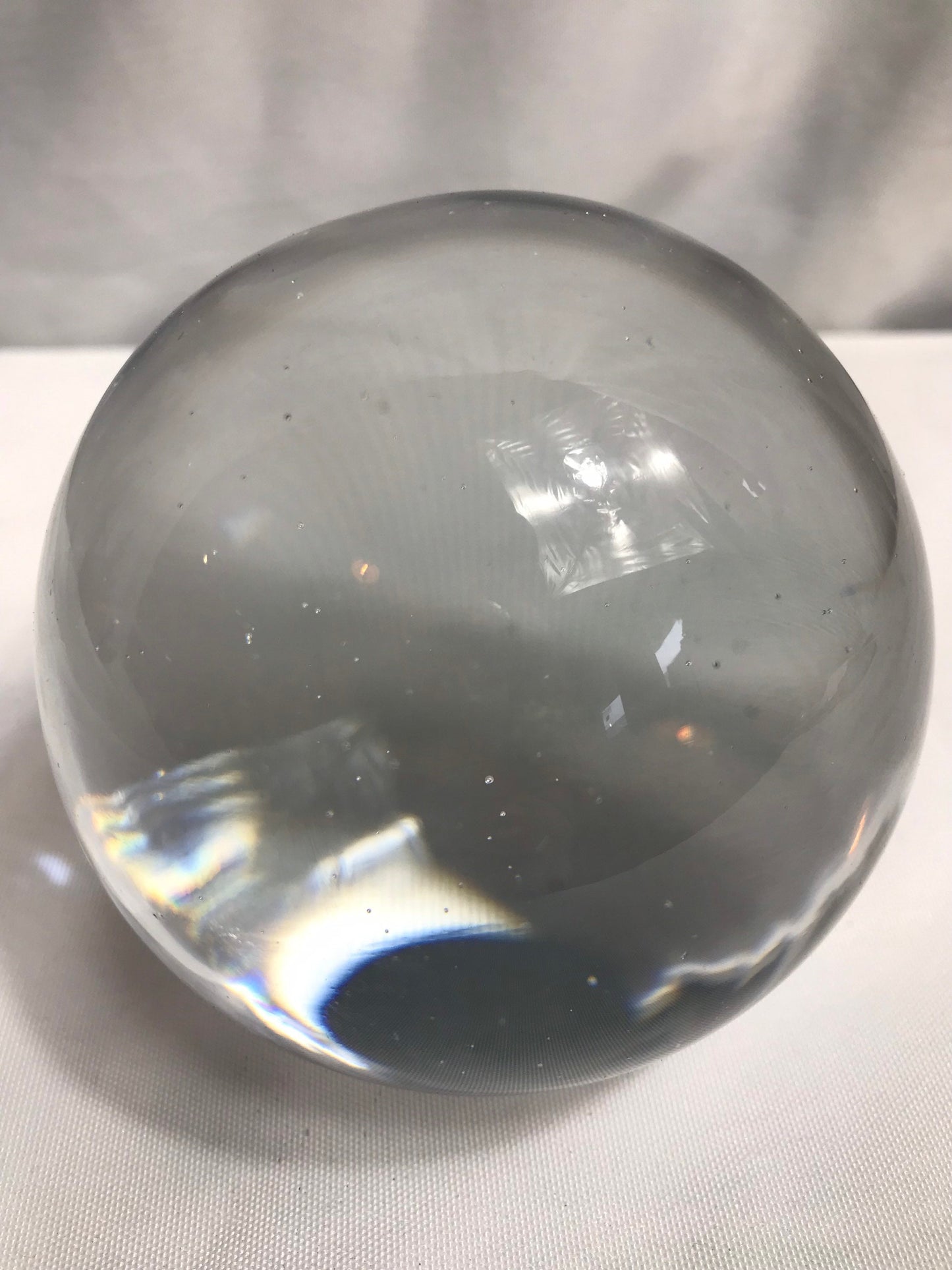 Clear Solid Glass Paperweight