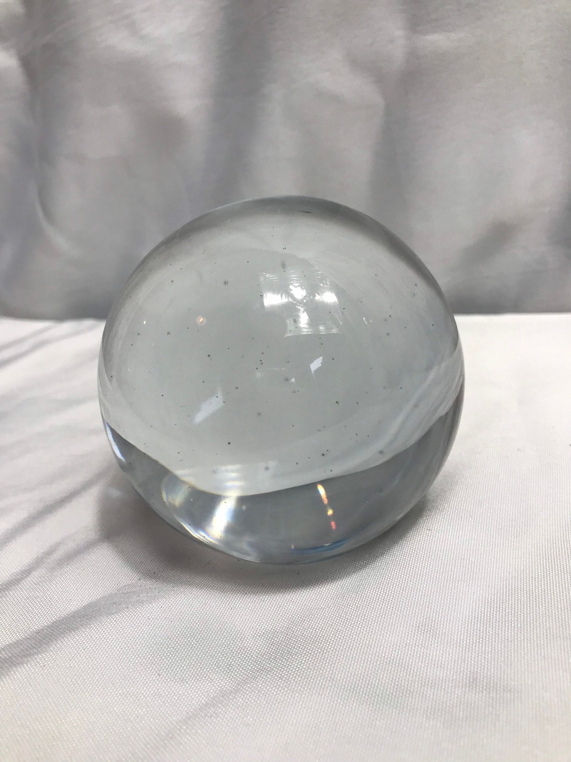 Clear Solid Glass Paperweight