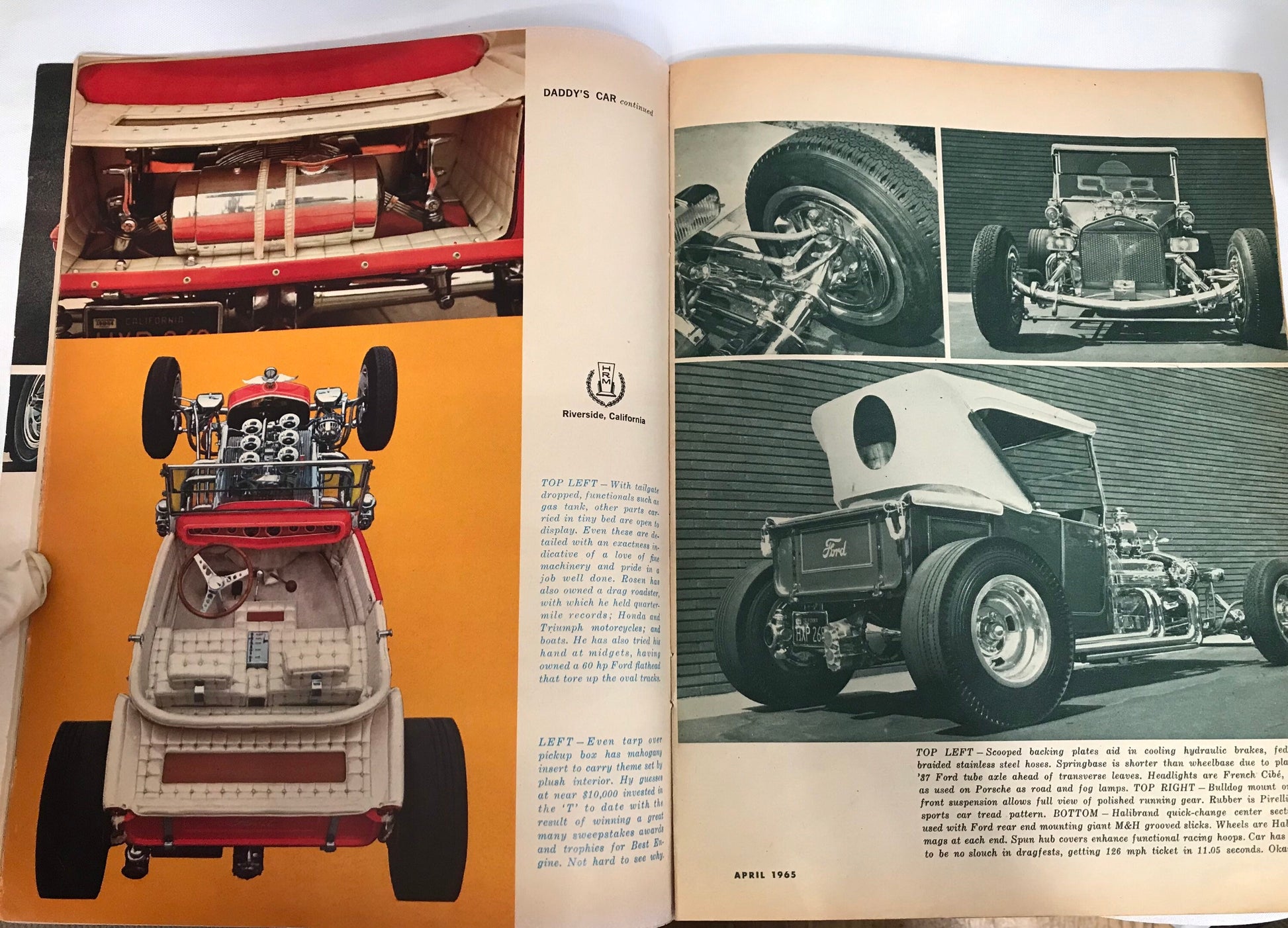 Vintage Hot Rod Everybody’s Automotive Magazine | NHRA/AHRA Winter Drags | April 1965 Issue