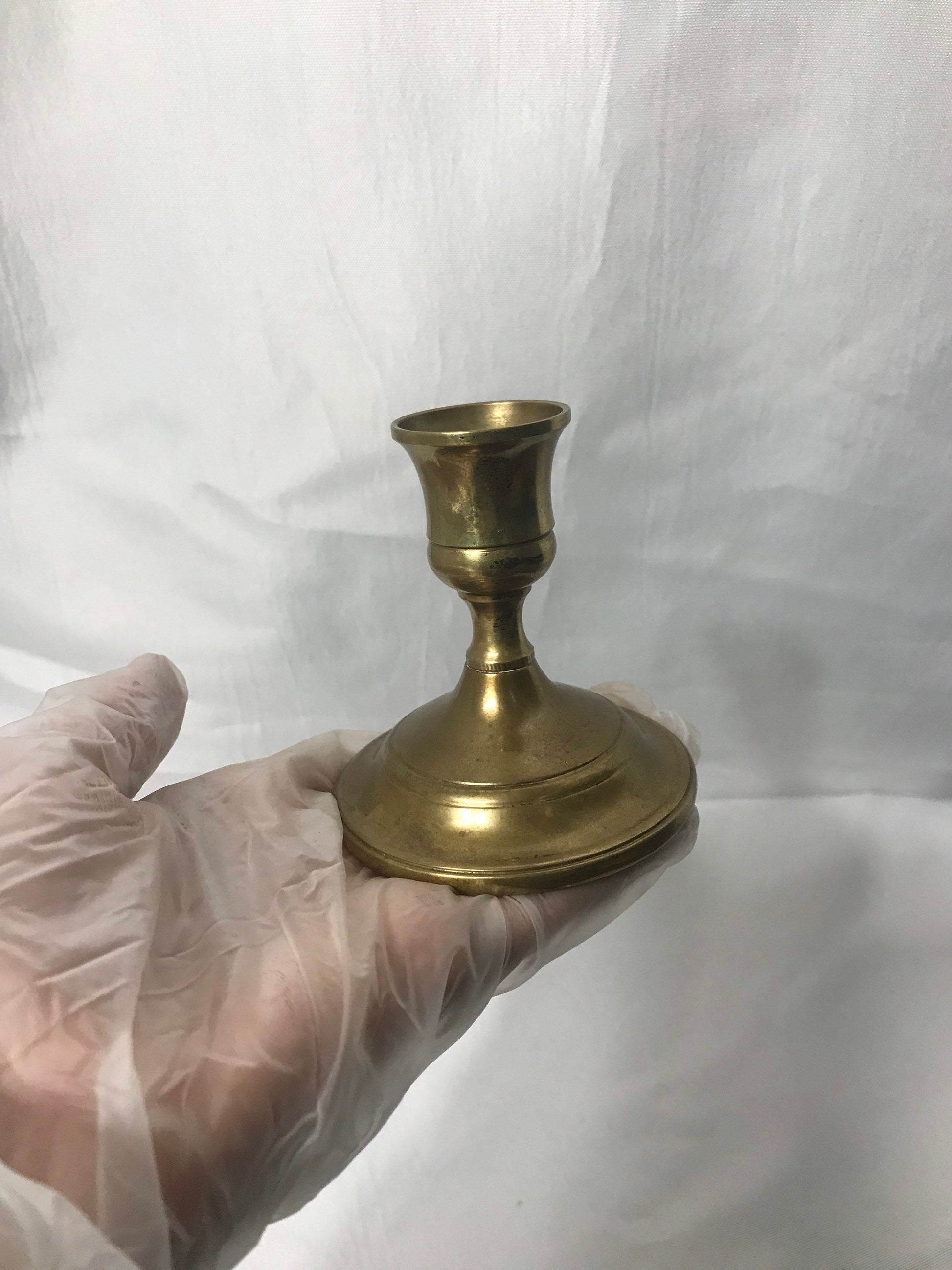 Vintage Miniature Brass Candlestick | Home Decor