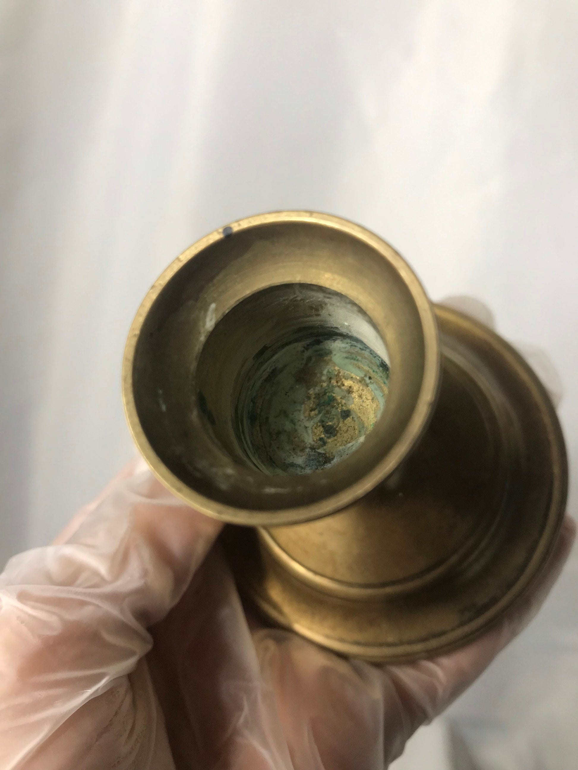 Vintage Miniature Brass Candlestick | Home Decor
