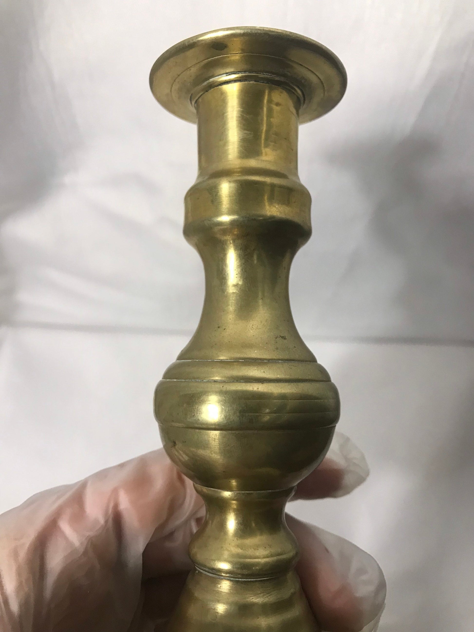 Vintage Brass Candlestick Holder, Brass Taper Holder, Table Centerpiece, Rustic Home Decor, Candle Display Stand