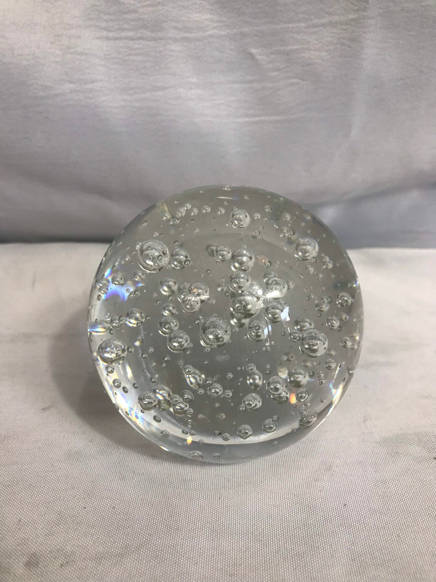 Vintage Clear Bubble Paperweight | Home Decor | Office Decor