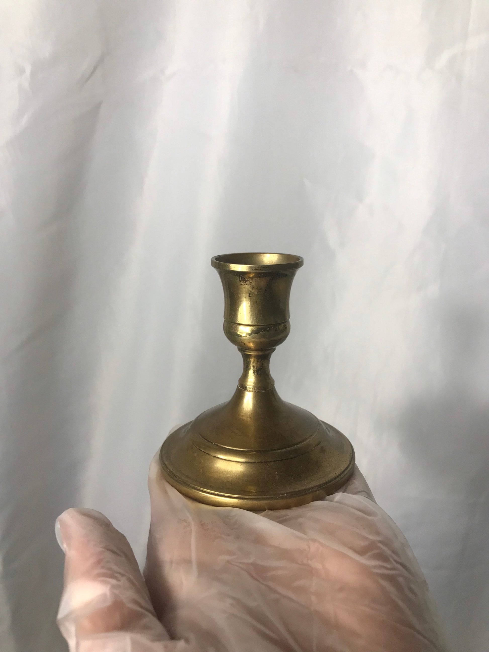 Vintage Miniature Brass Candlestick | Home Decor
