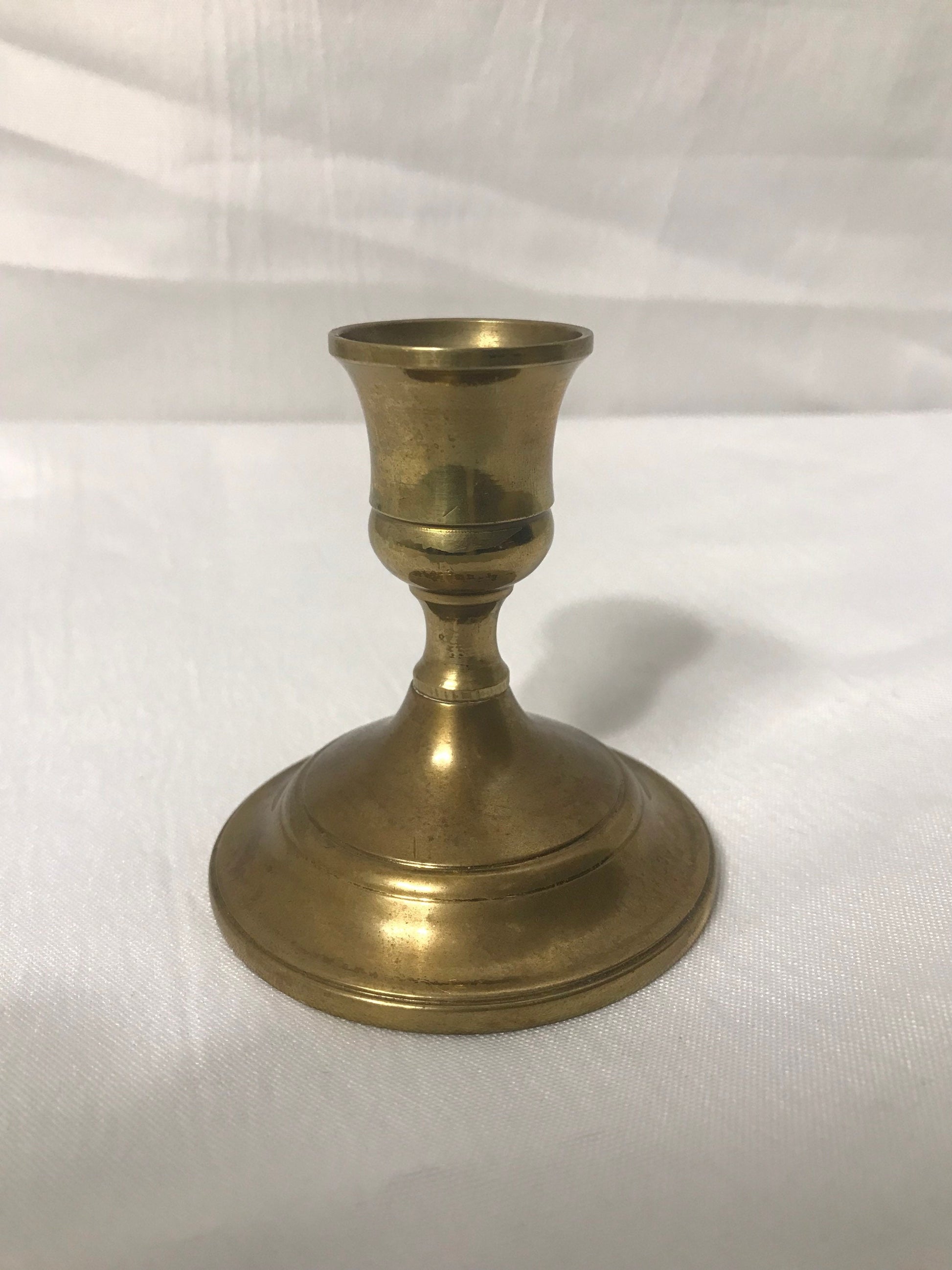 Vintage Miniature Brass Candlestick | Home Decor