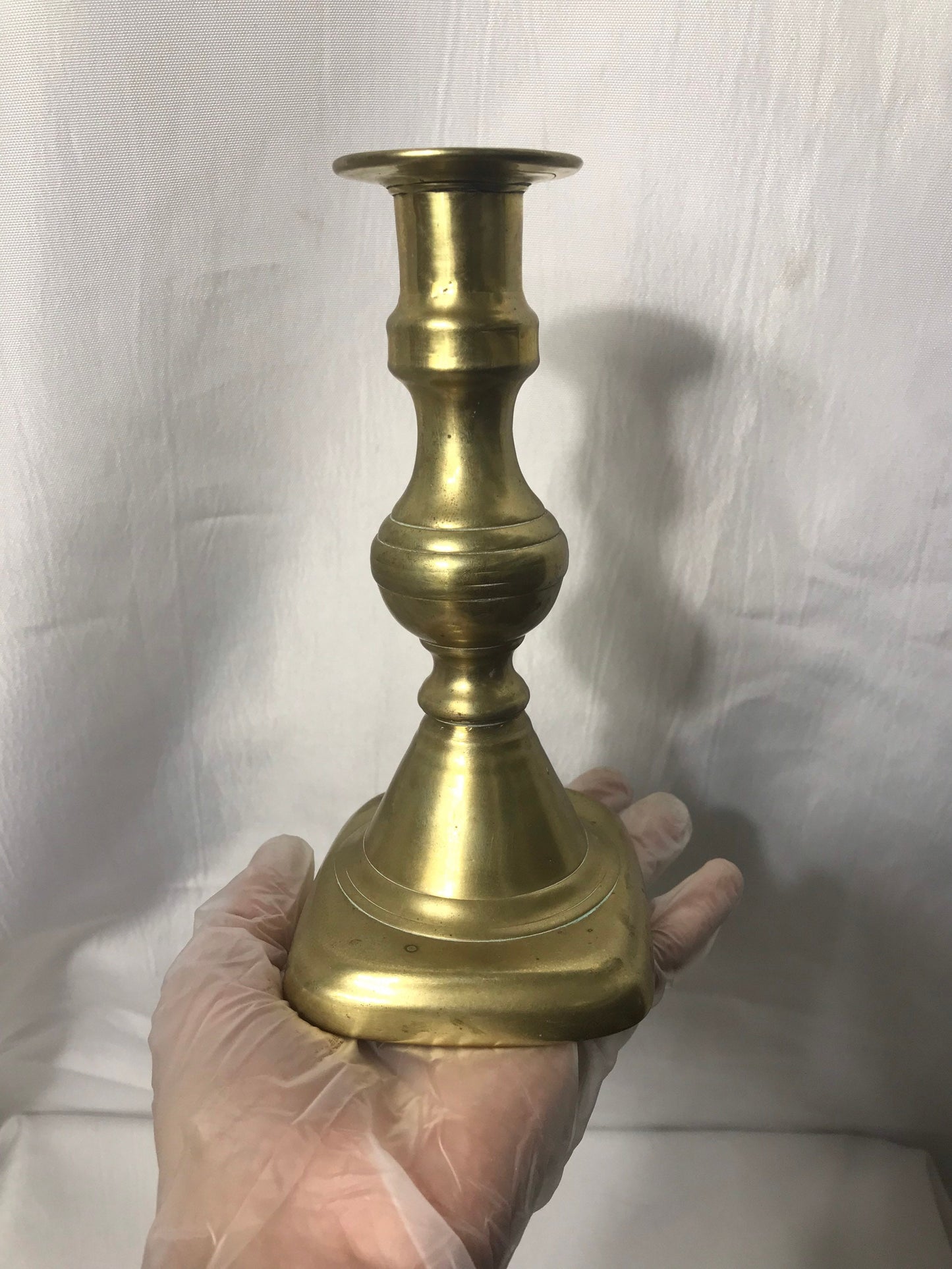 Vintage Brass Candlestick Holder, Brass Taper Holder, Table Centerpiece, Rustic Home Decor, Candle Display Stand