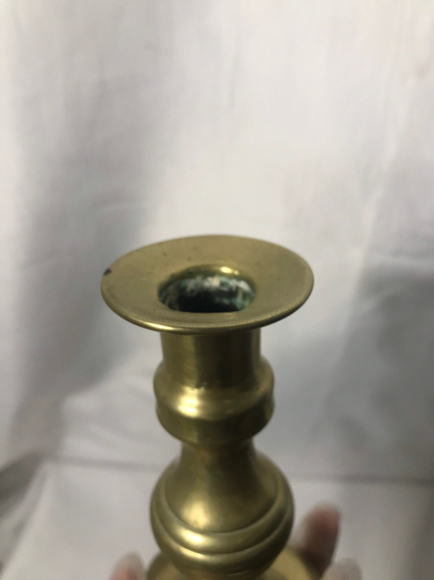 Vintage Brass Candlestick Holder, Brass Taper Holder, Table Centerpiece, Rustic Home Decor, Candle Display Stand