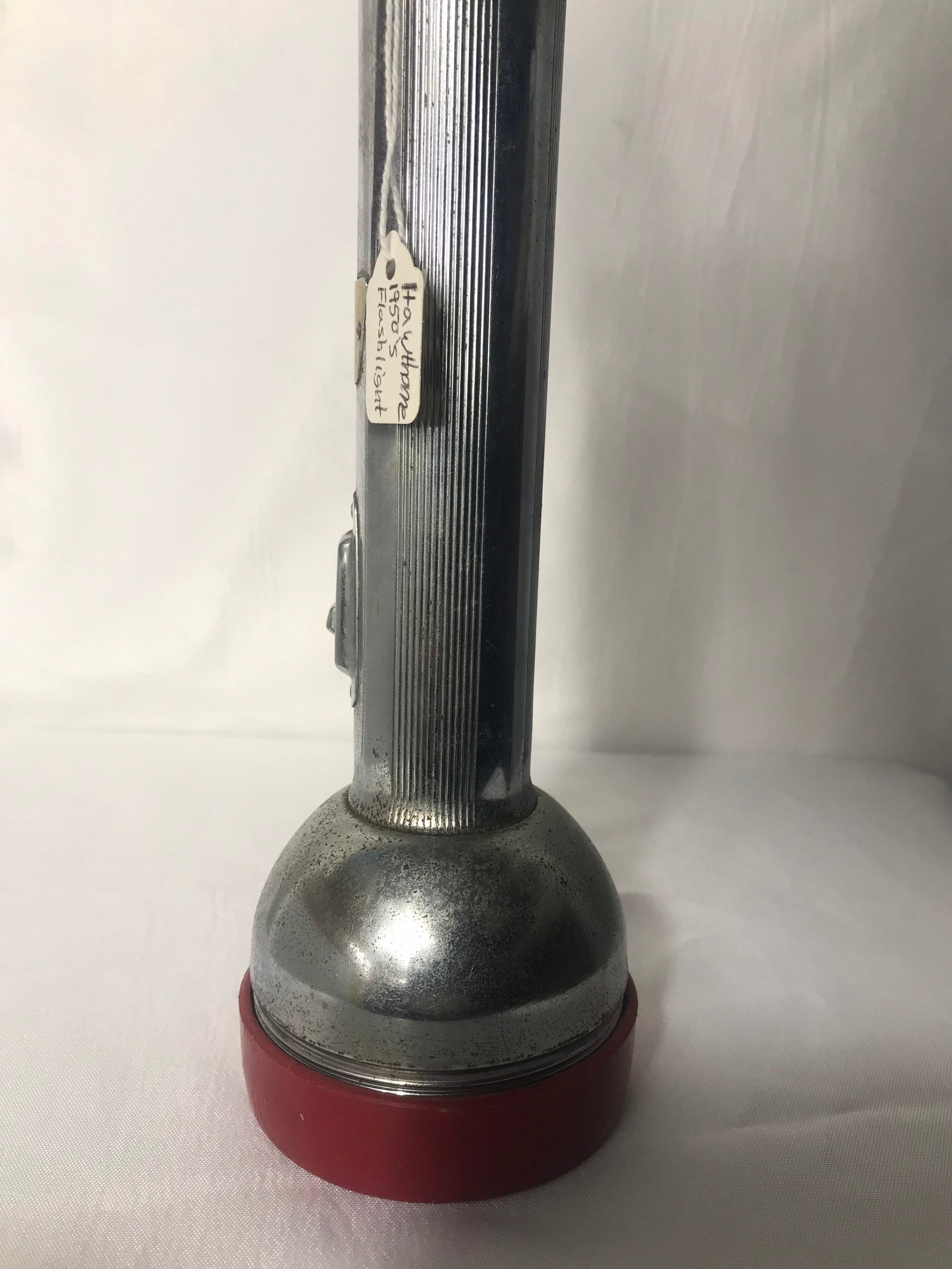 Vintage Red and Chrome Hawthorne Flashlight | Craft Supplies & Tools