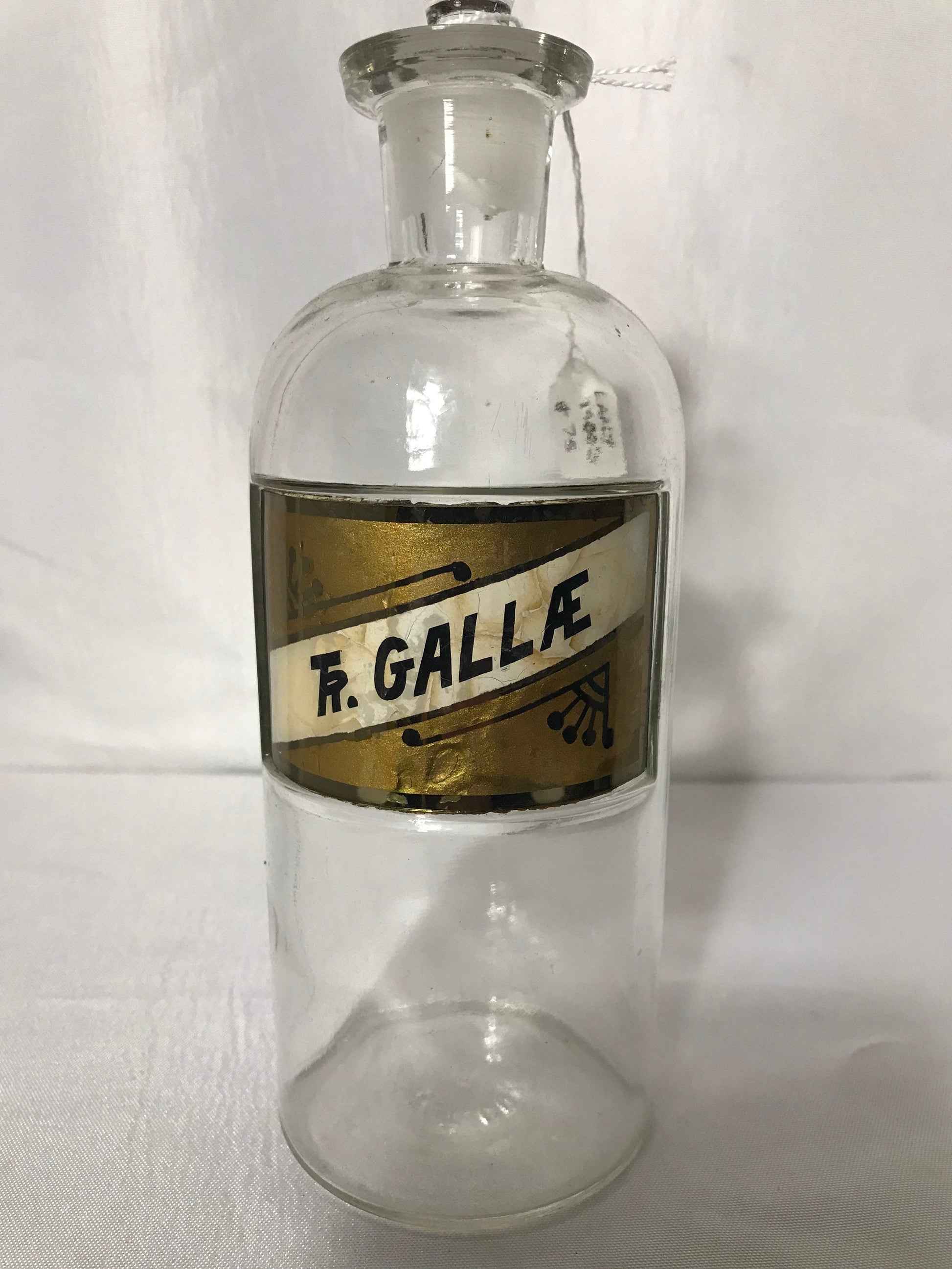 Vintage English Tr. GallÆ Apothecary Bottle | Home & Living