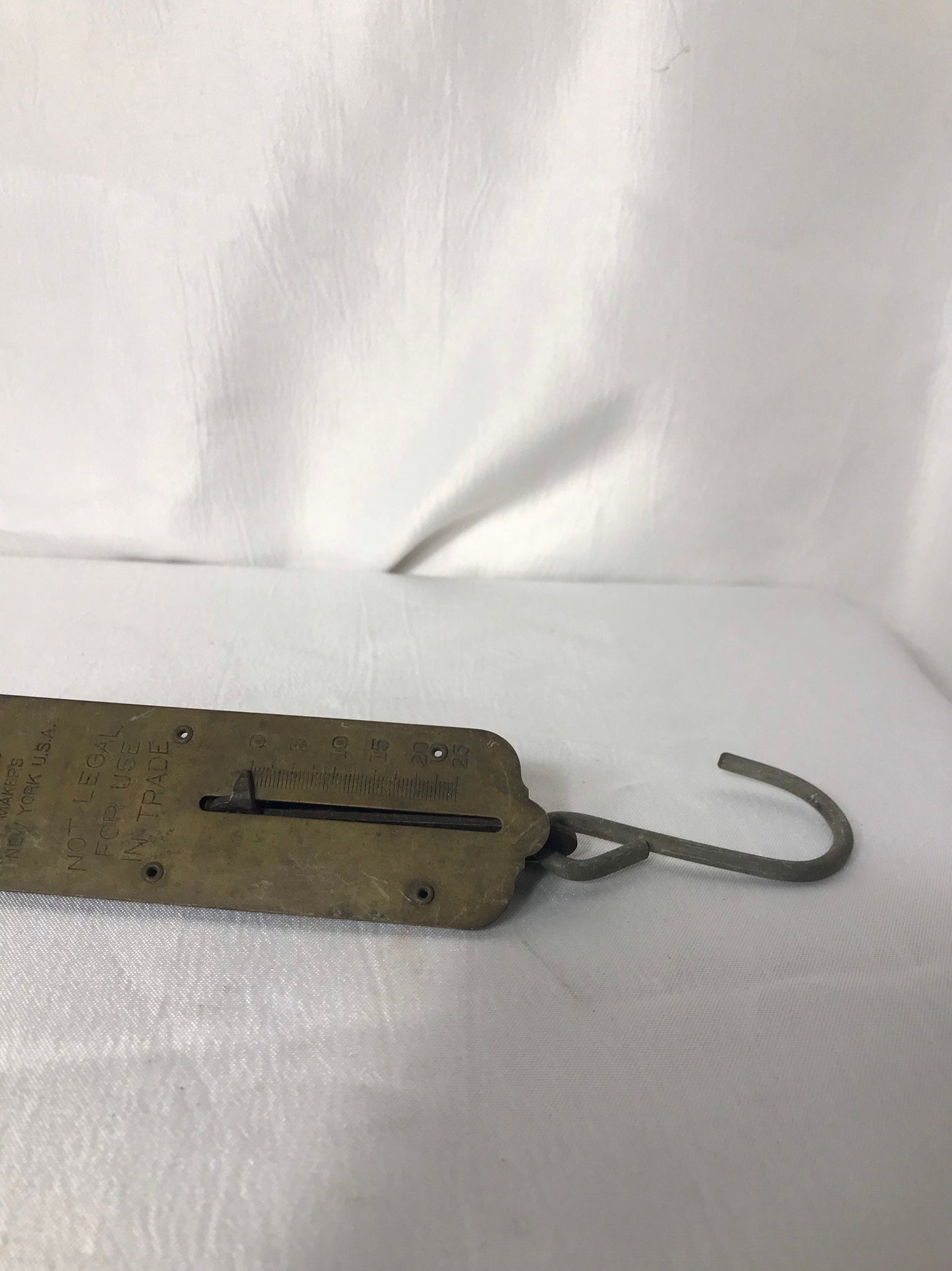 Vintage brass John Chatillon & Sons Makers Spring Balance scale| Home and Living