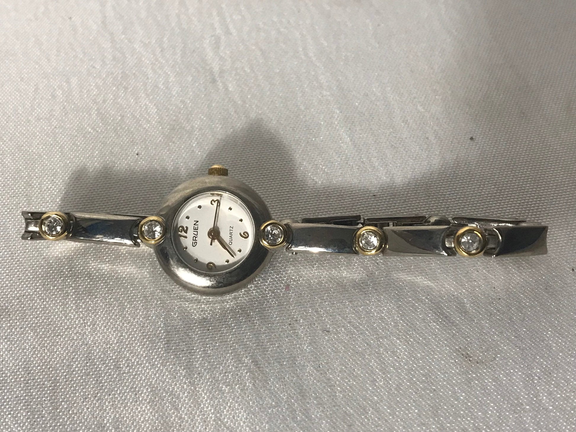 Vintage Gruen Silver Wrist Watch | Jewelry