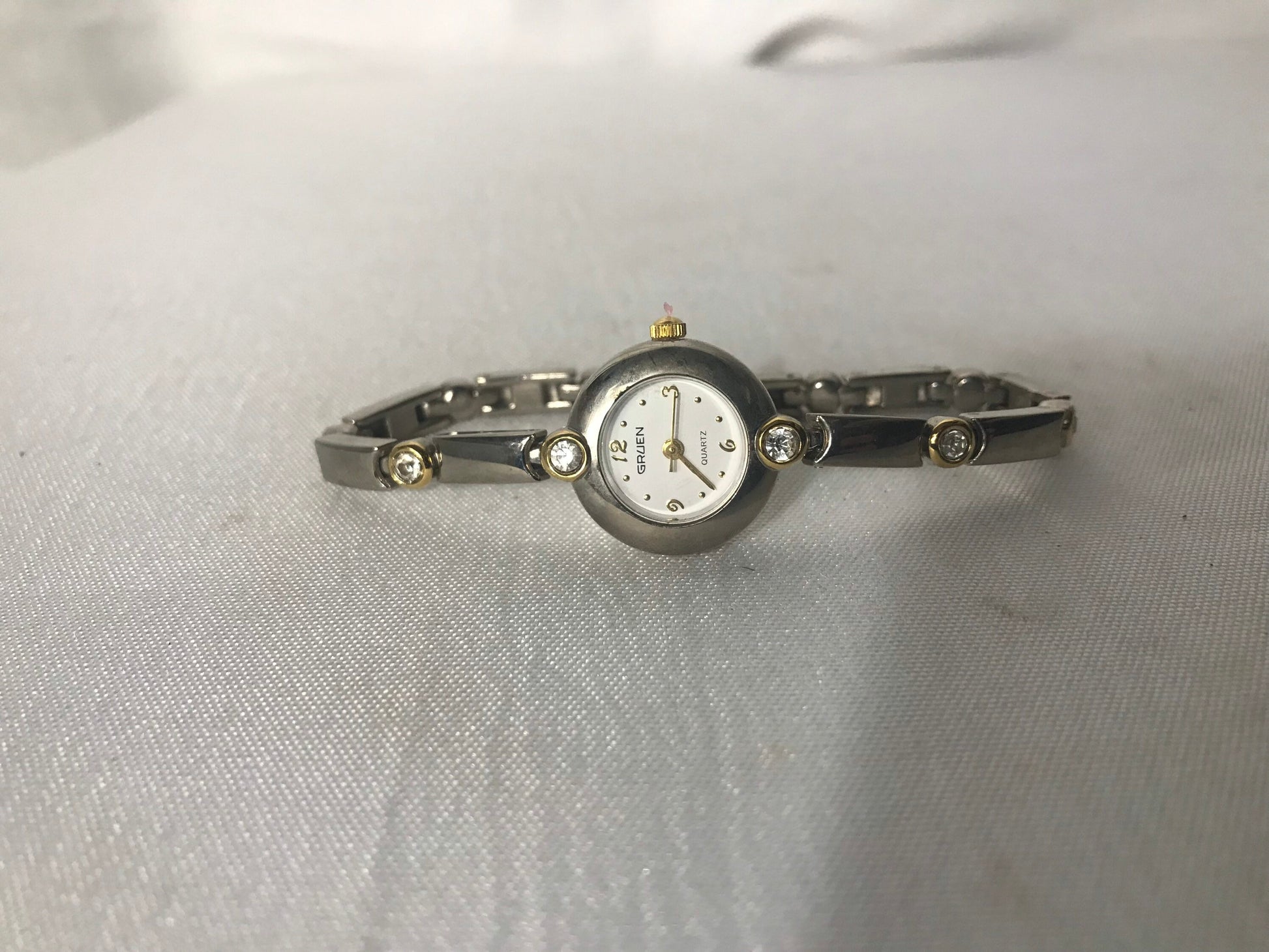 Vintage Gruen Silver Wrist Watch | Jewelry