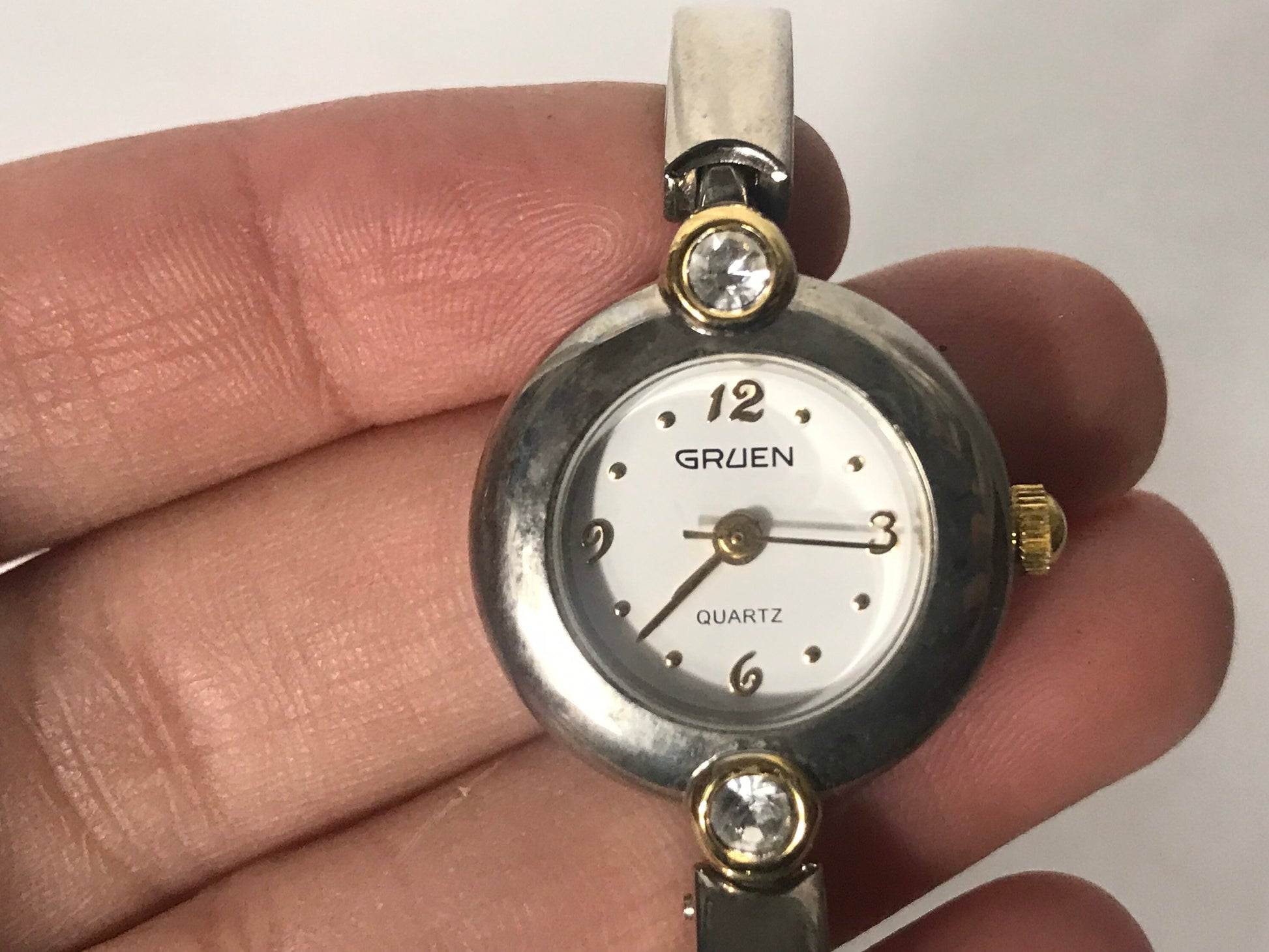 Vintage Gruen Silver Wrist Watch | Jewelry