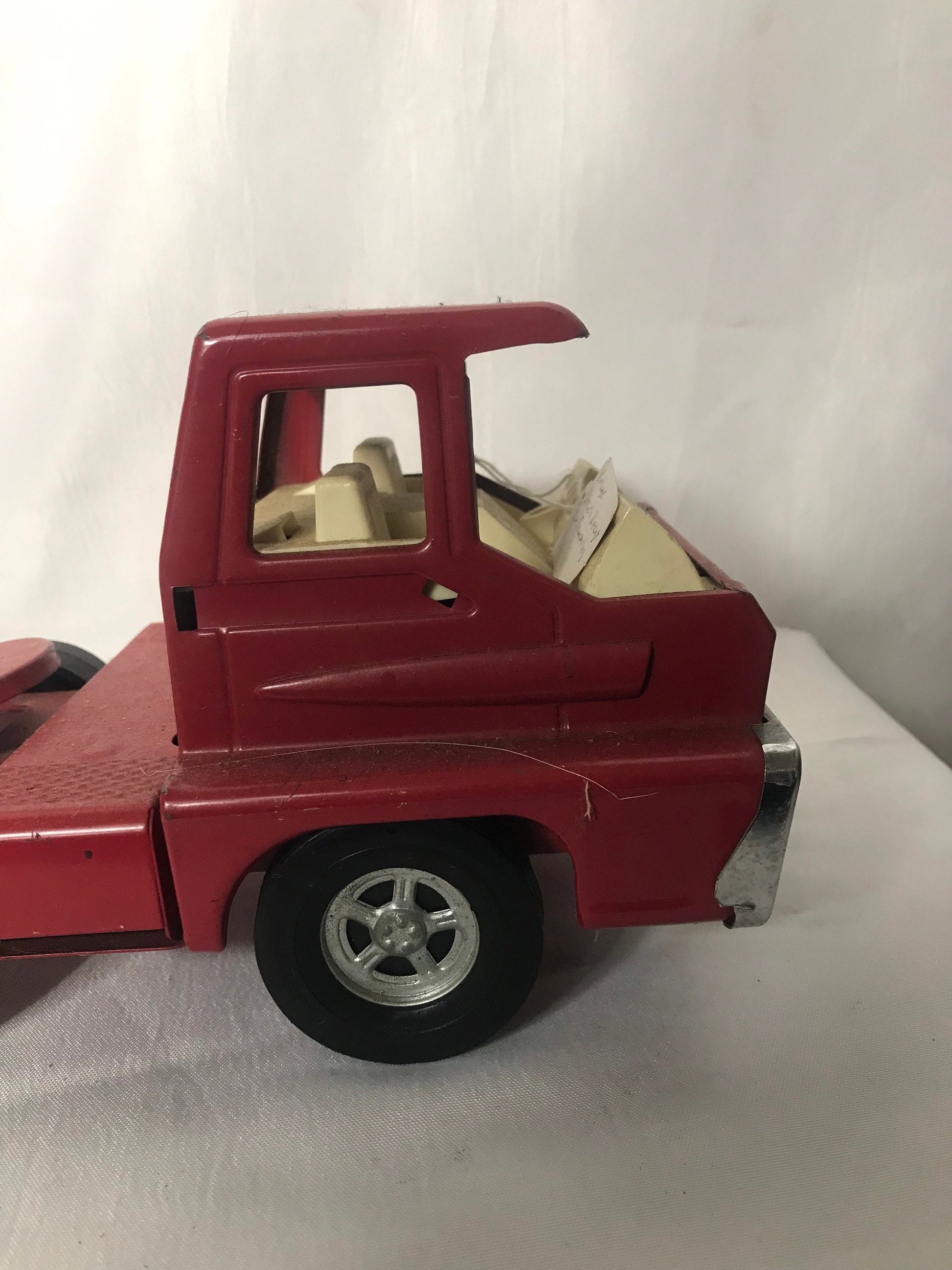 Vintage Red Turbine Car Transporter Toy Truck | Miniature Toys