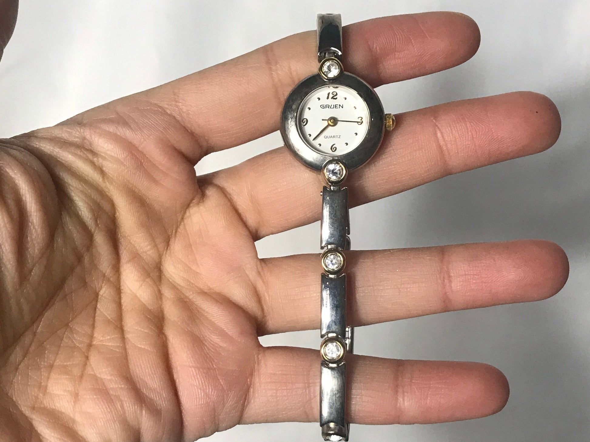 Vintage Gruen Silver Wrist Watch | Jewelry