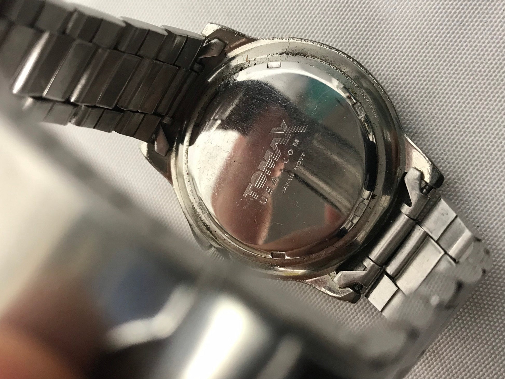 Vintage Tomax Stainless Steel Wrist Watch | New York Blood Center | Jewelry