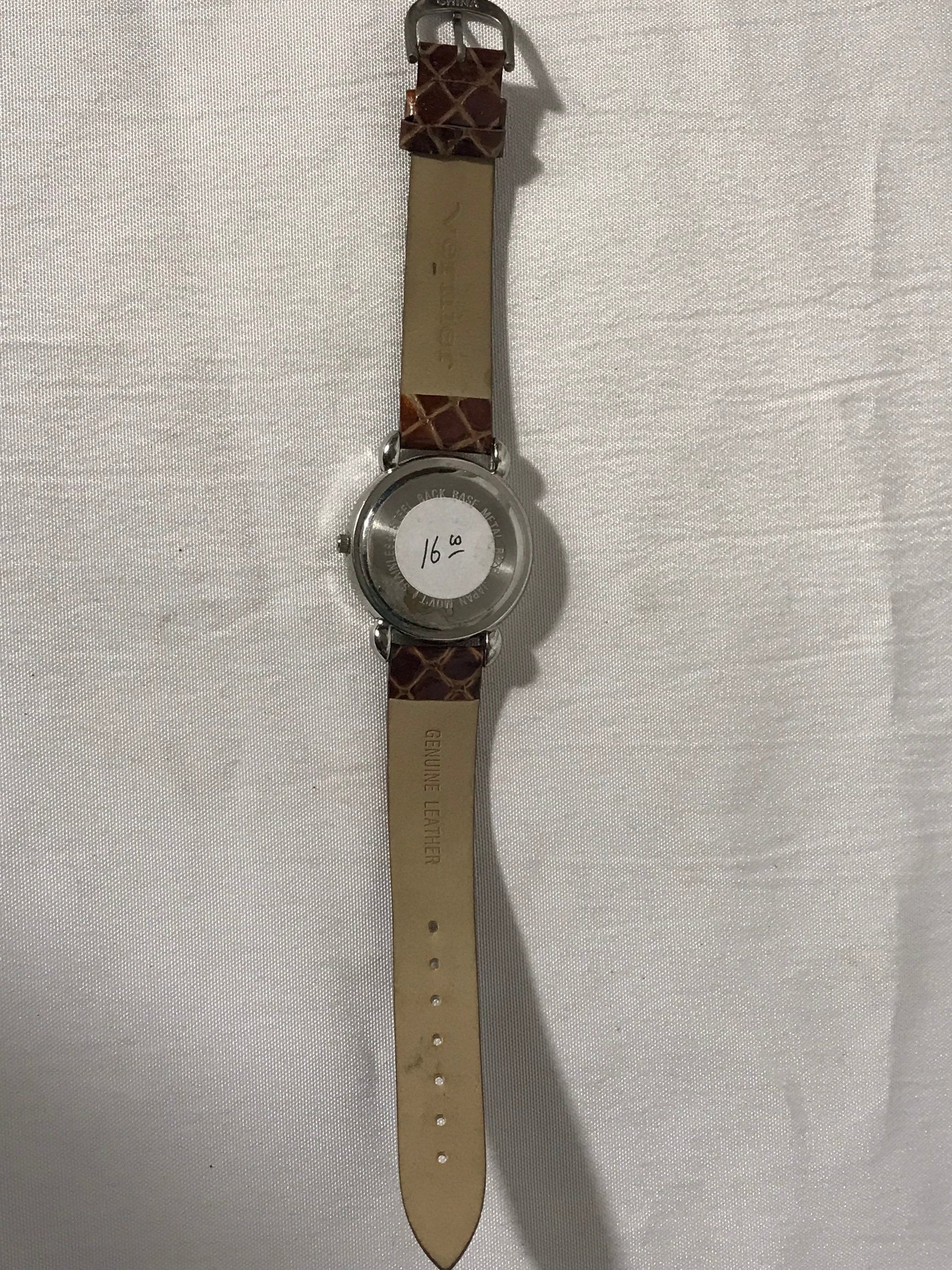 Vintage Vernier Leather Diamond Wrist Watch | Jewelry