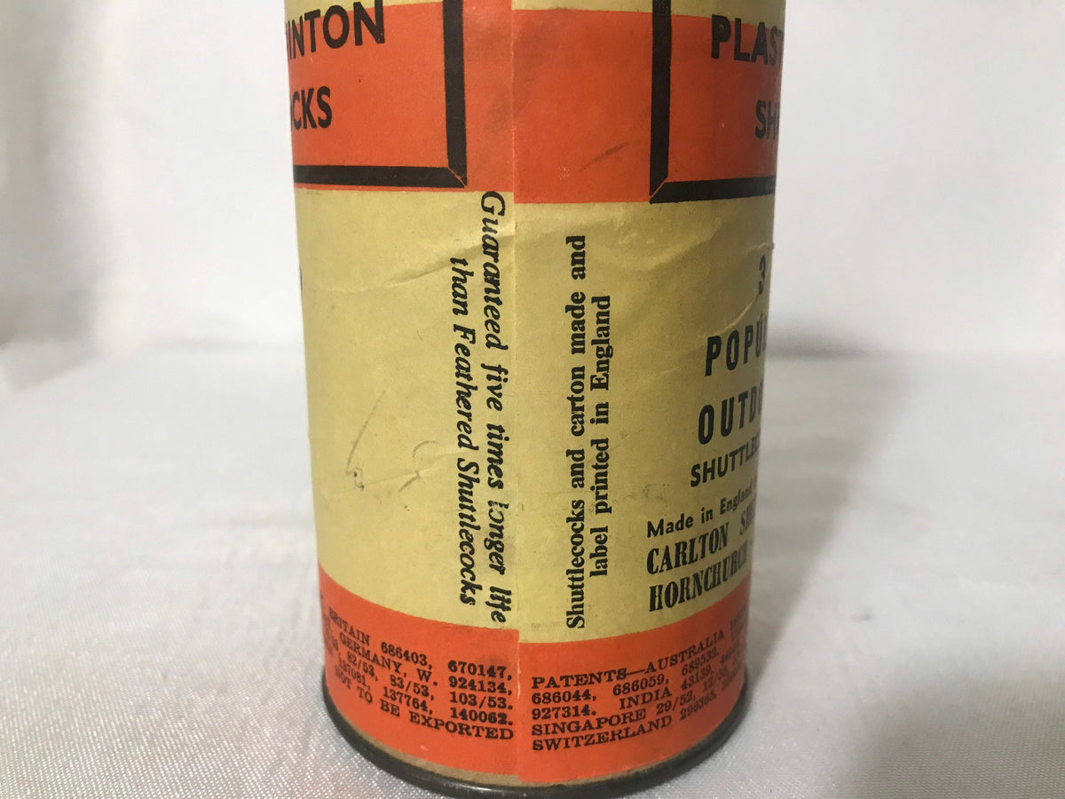 Vintage Orange-Carlton Plastic Badminton Shuttlecocks | Toys and Games
