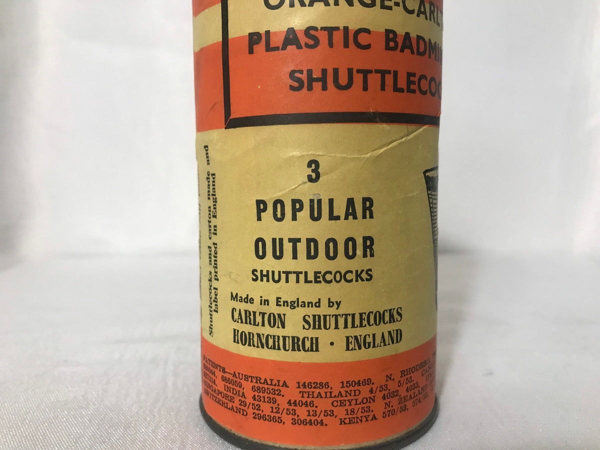 Vintage Orange-Carlton Plastic Badminton Shuttlecocks | Toys and Games
