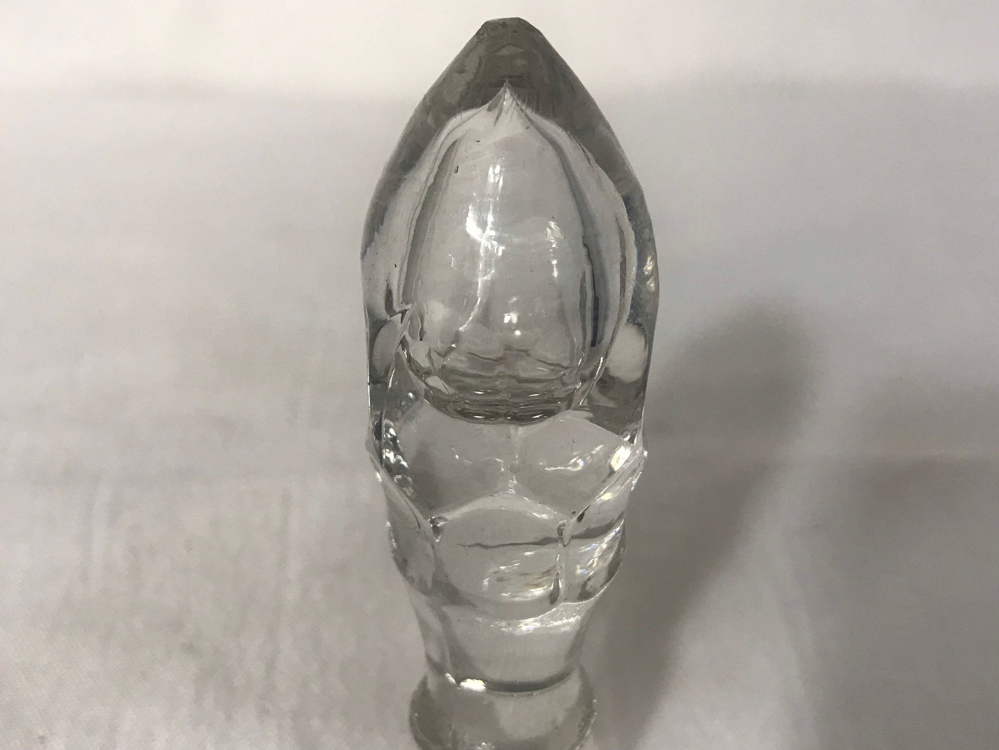 Vintage Clear Crystal Glass Bottle Stopper | Home & Living