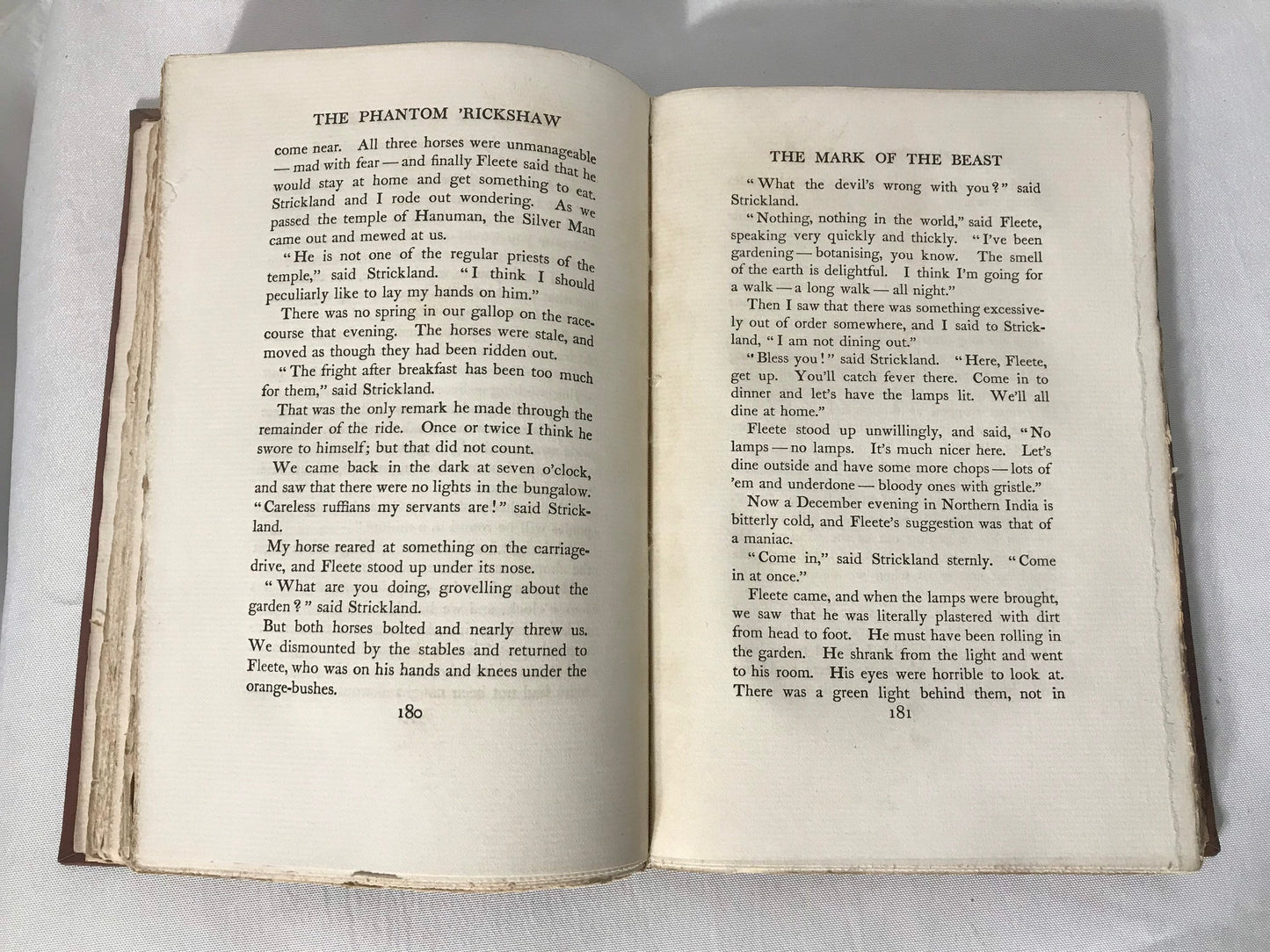 Vintage Rudyard Kipling V Book | The Phantom Rickshaw | Literature and Fiction