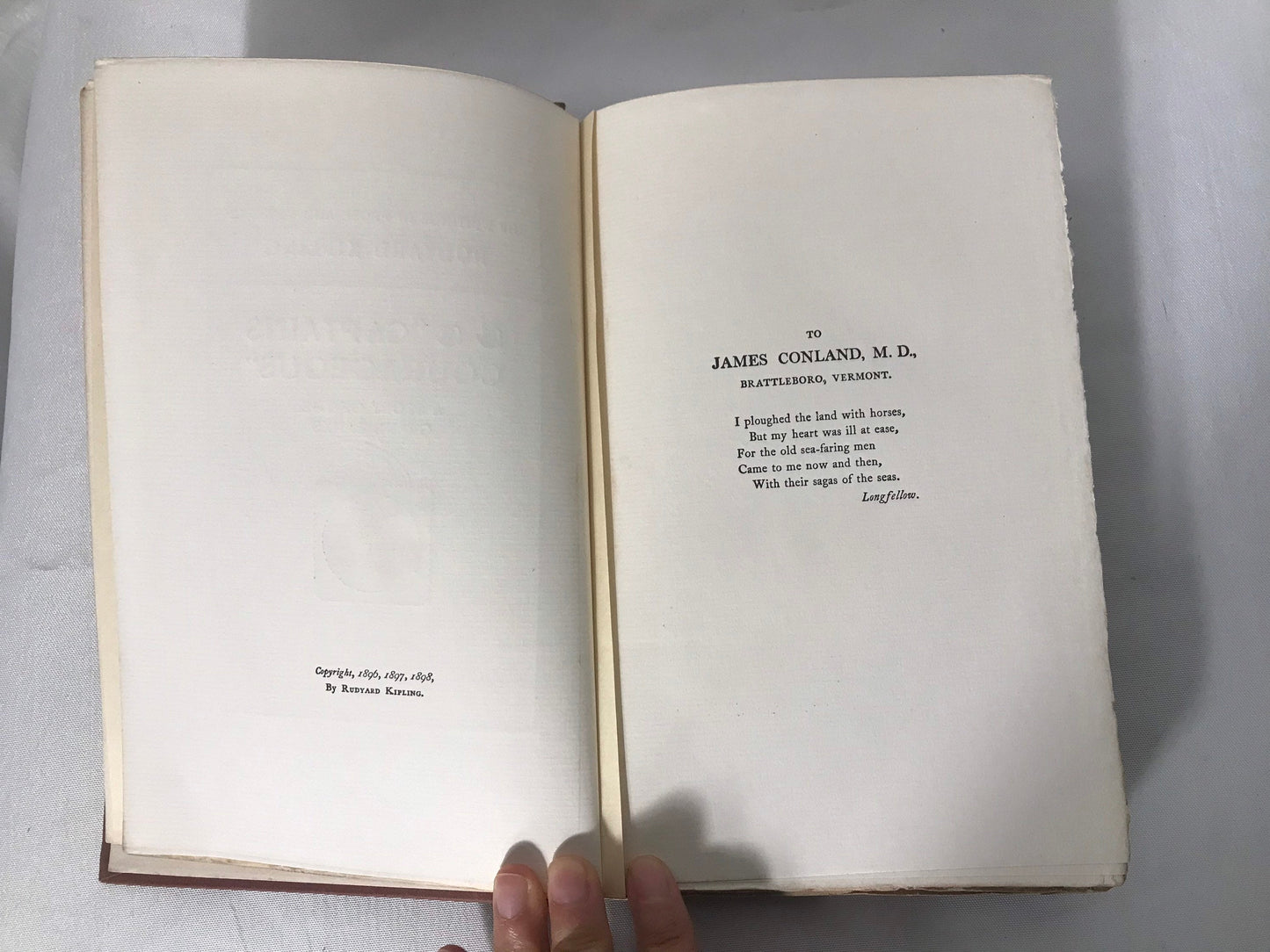 Vintage Rudyard Kipling’s Captains Courageous Book | The Works of Rudyard Kipling XII | Literature and Fiction