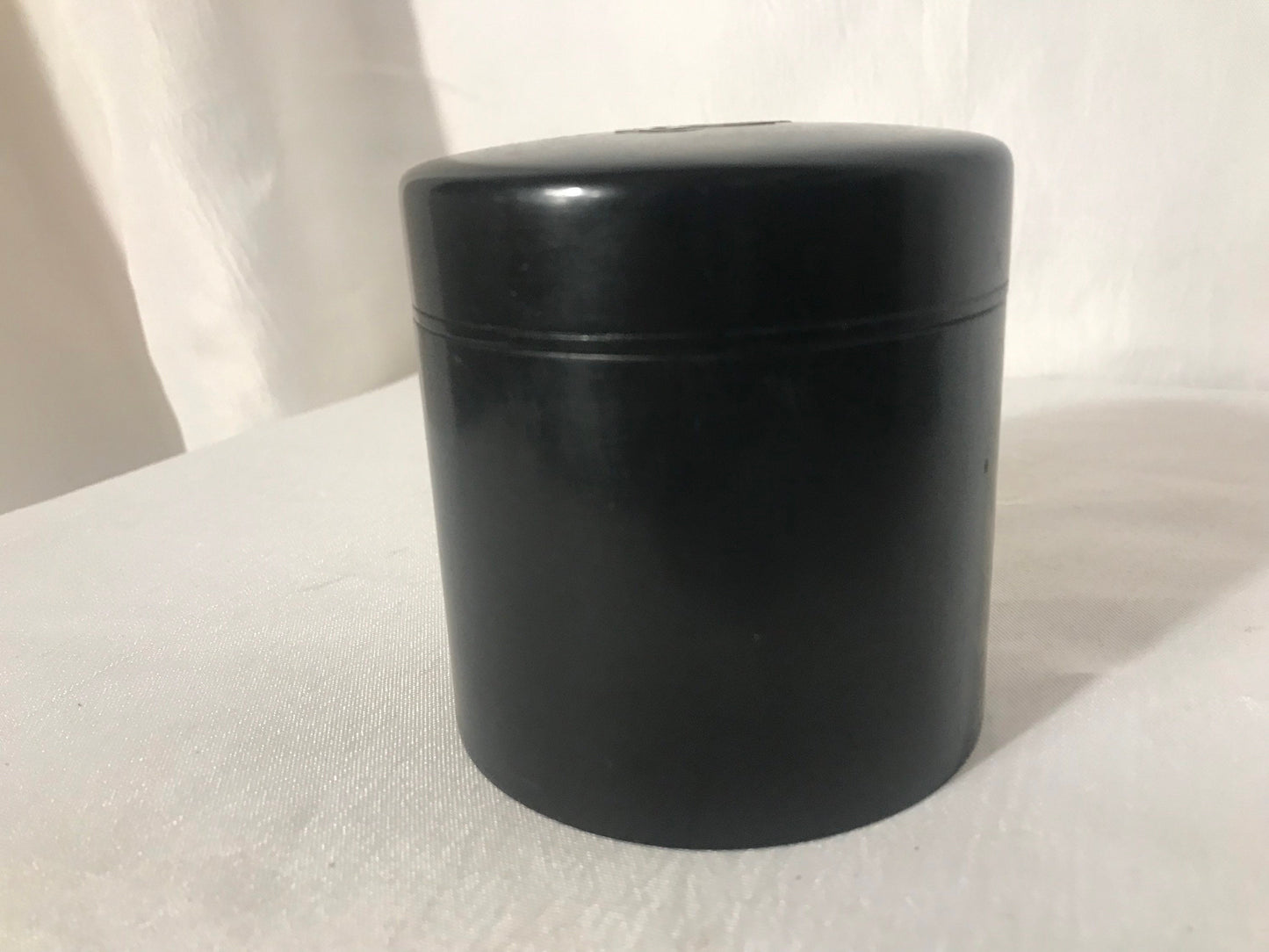 Vintage Black UV Protective Jar, Glass Jar Storage, Retro Apothecary Decor