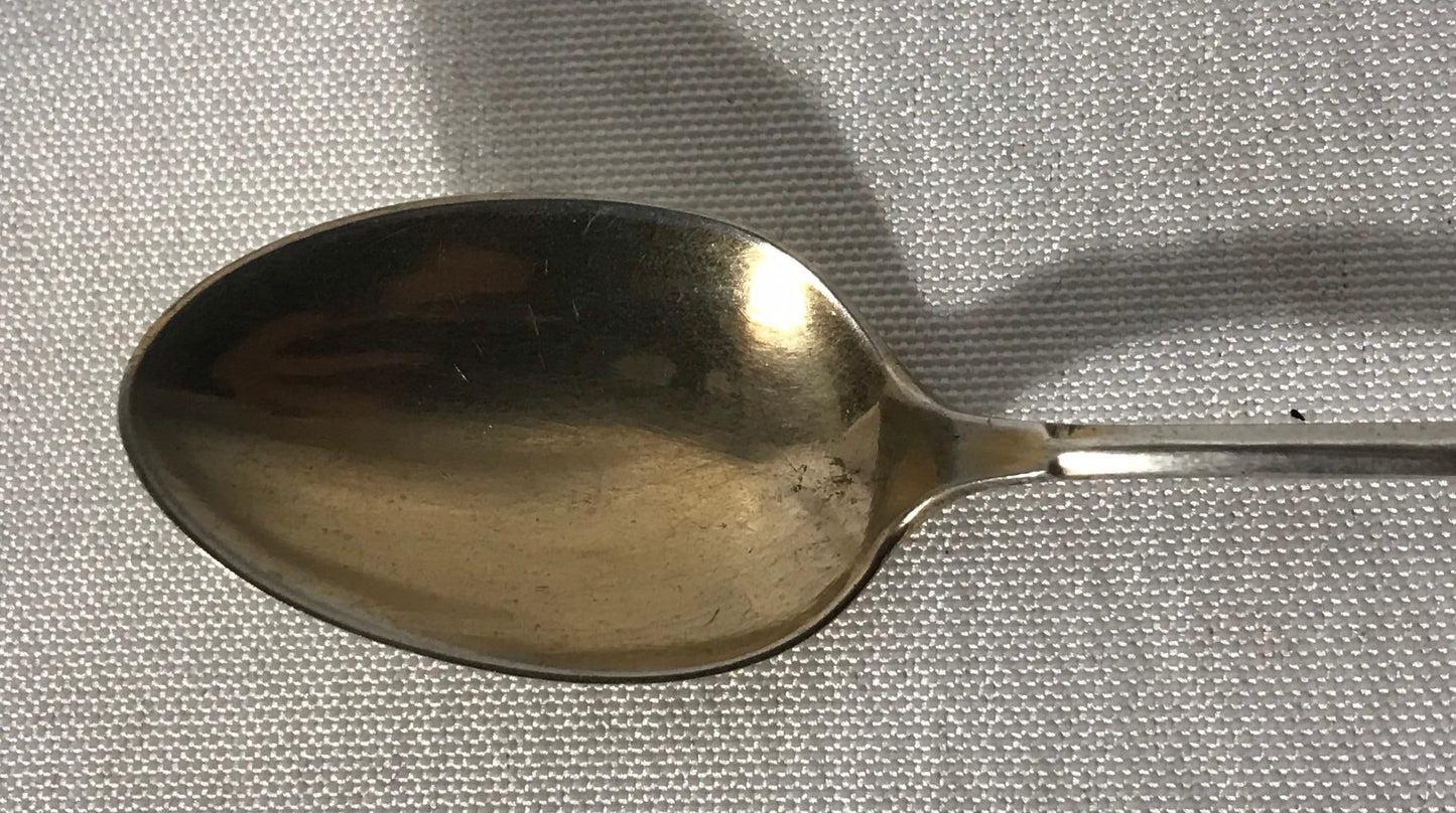 Vintage 1882 Theodore B. Starr Sterling Silver Tea Spoon with Gilding | Home & Living