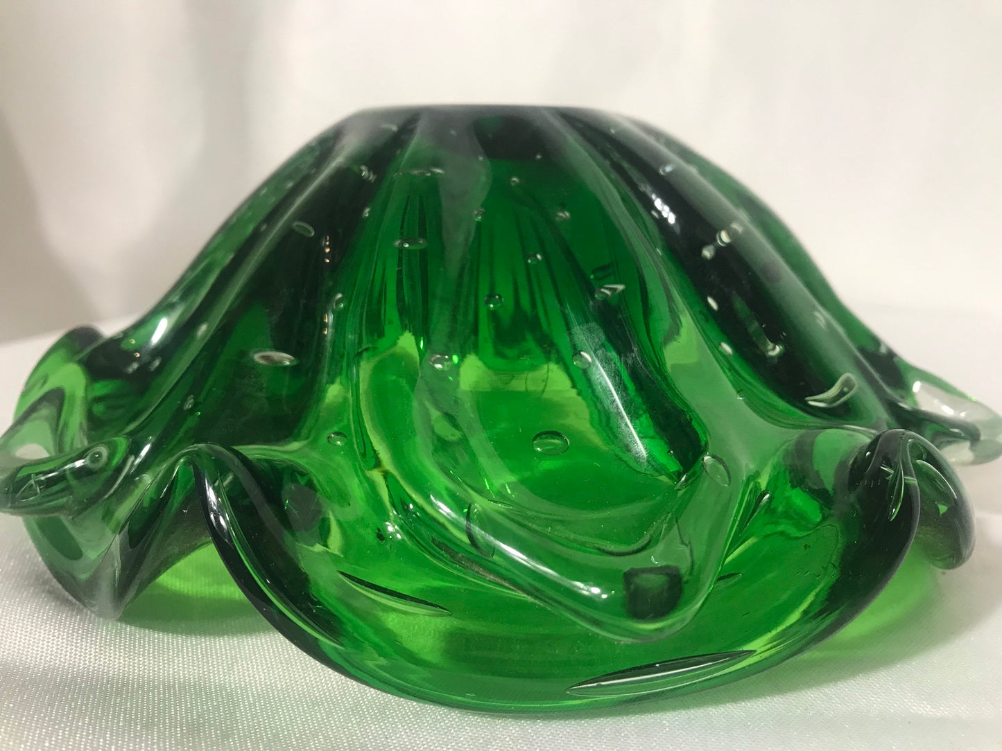 Vintage Green Glass Bowl | Home & Living