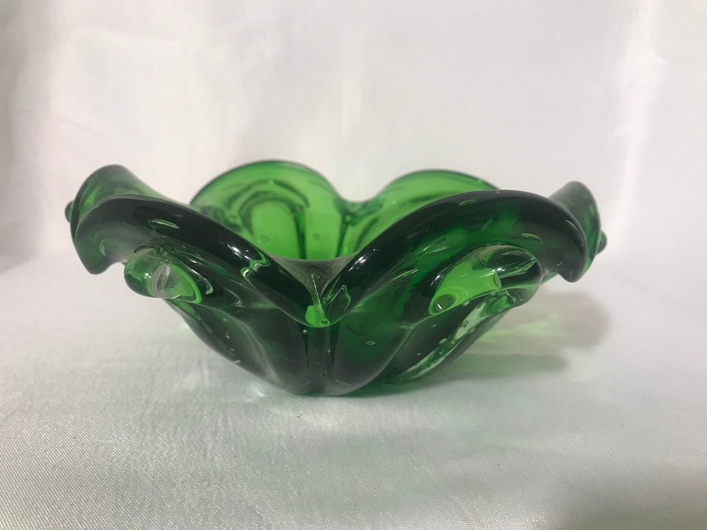 Vintage Green Glass Bowl | Home & Living