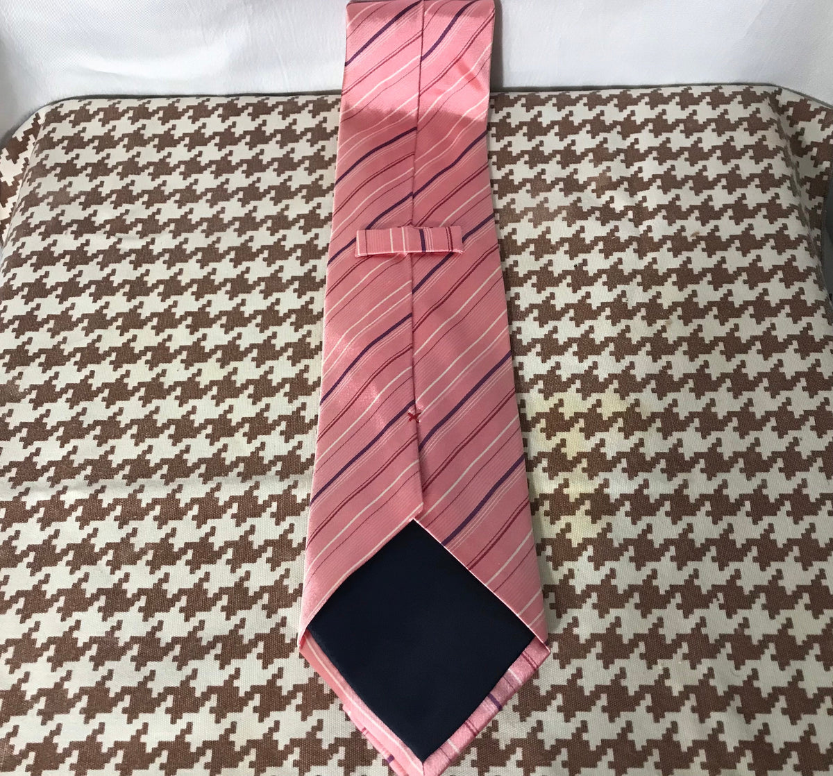 Vintage Pink Stripped Hield Necktie | Accessories