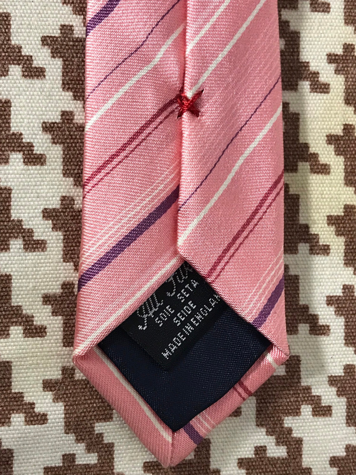 Vintage Pink Stripped Hield Necktie | Accessories