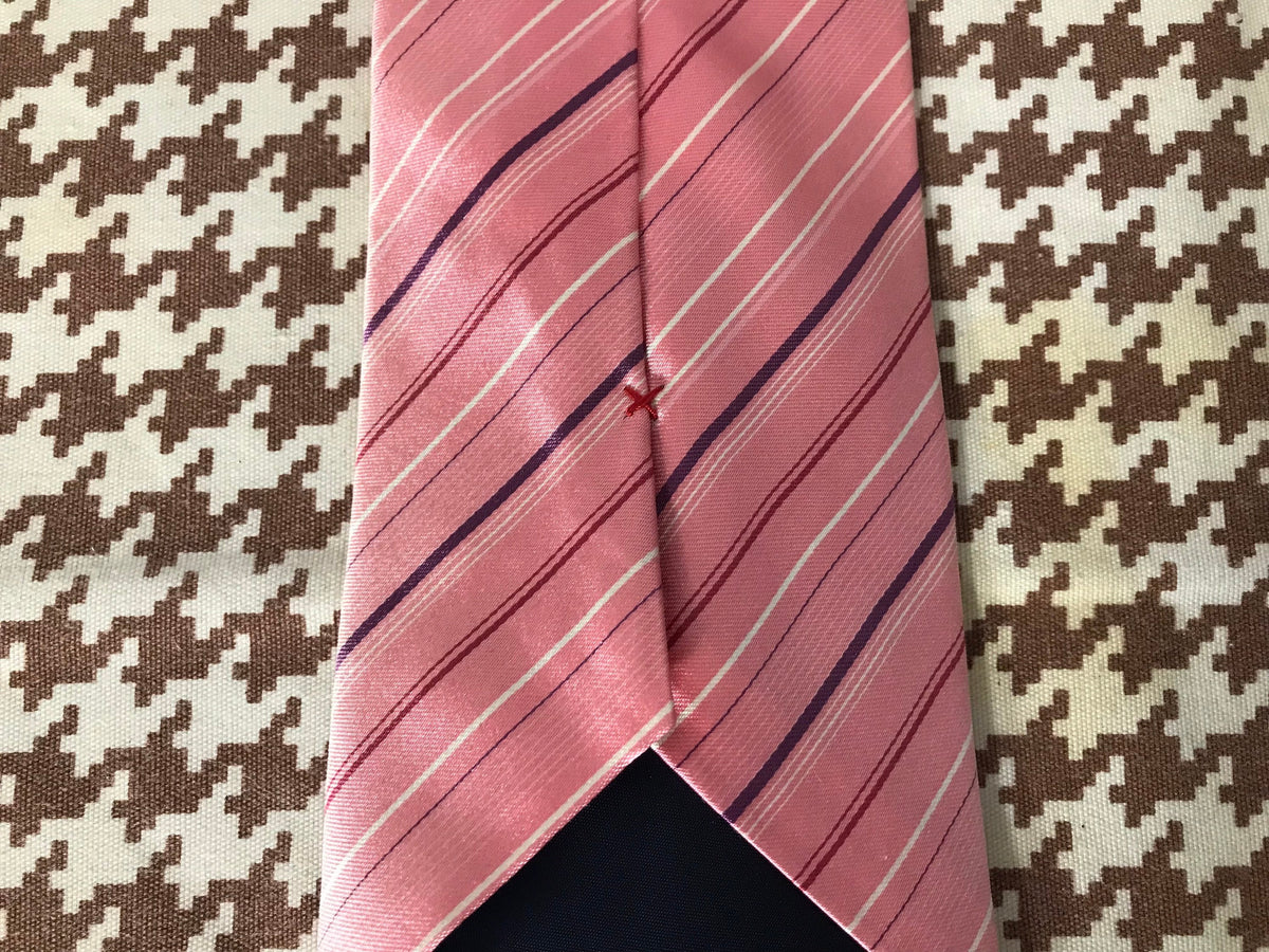 Vintage Pink Stripped Hield Necktie | Accessories